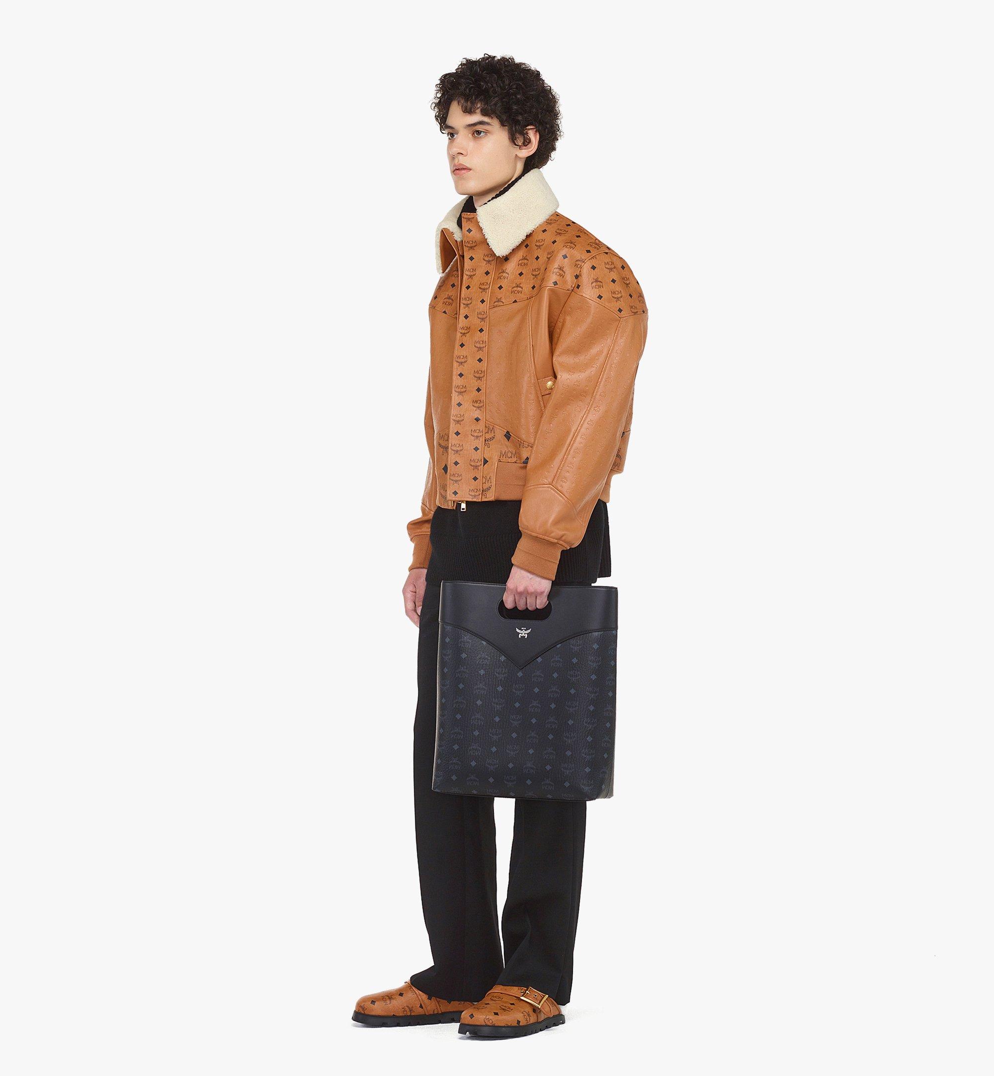 エム・シー・エム MCM ブラックレザー　トートバッグ MCM - 良品 MCM レザー トートバッグ ショルダーバッグ 鞄