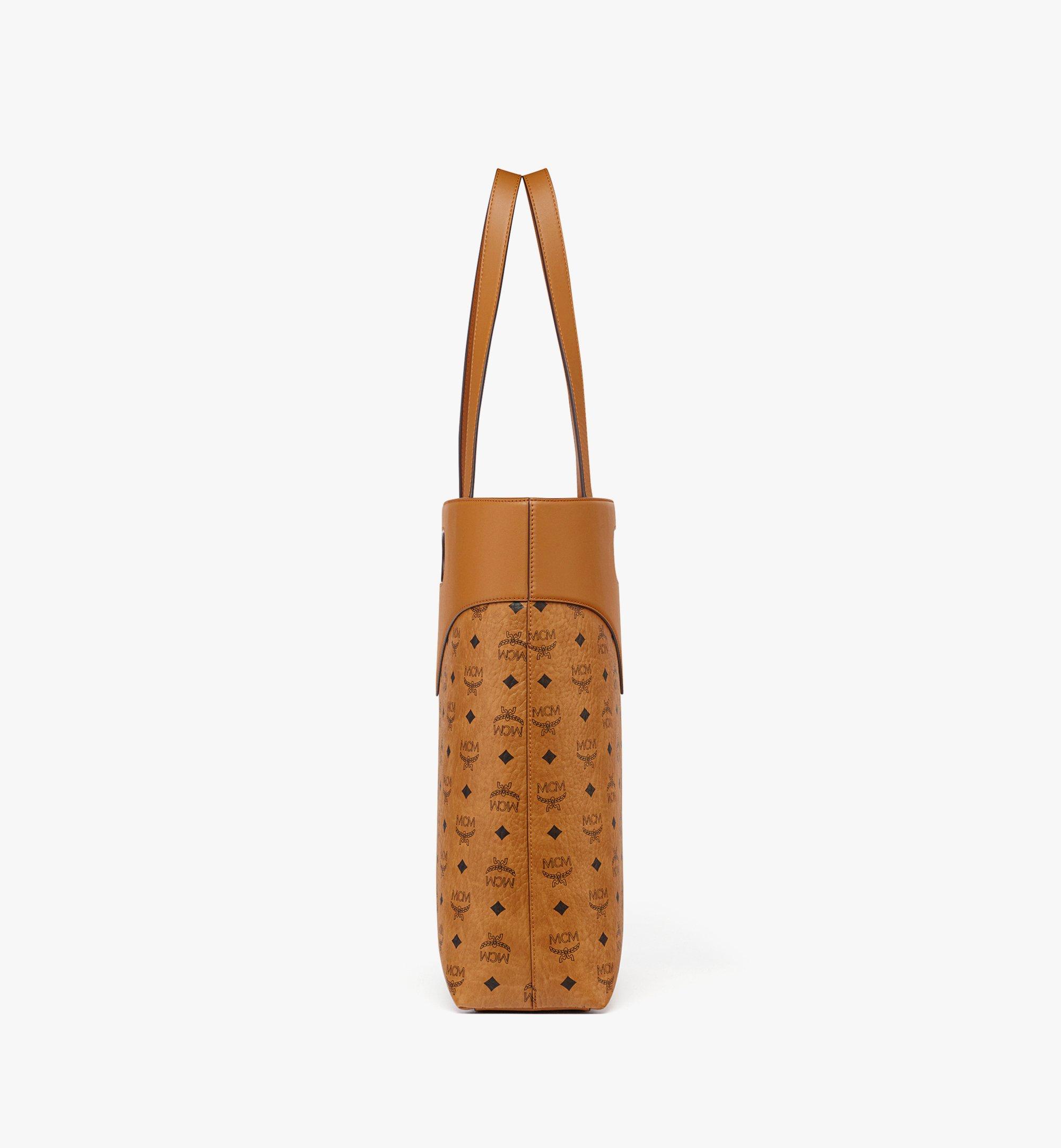 MCM Diamond Tote in Visetos Leather Mix Cognac MMTEAAK01CO001 Alternate View 1