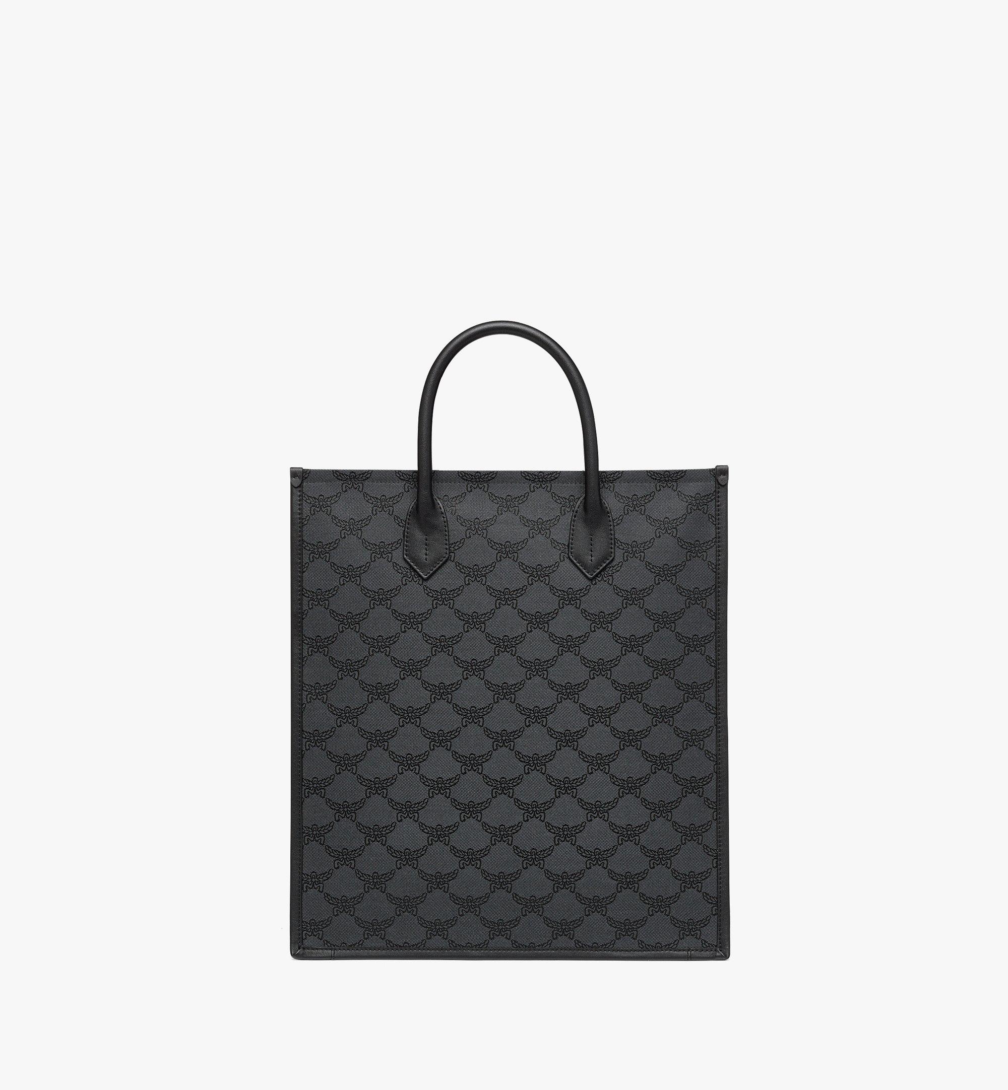 Medium Himmel Tote in Lauretos Jacquard Grey MCM JP