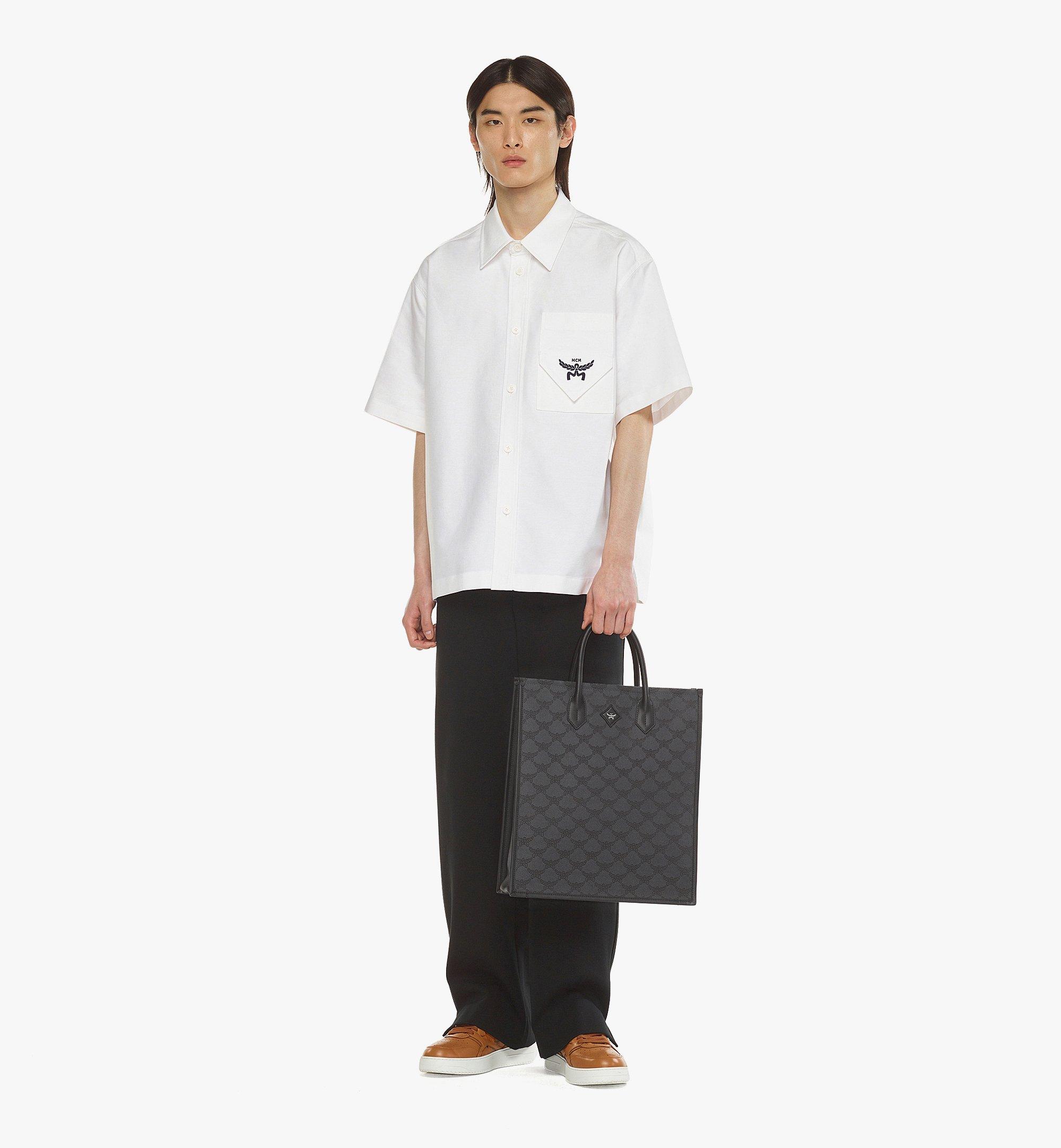 MCM Himmel トートバッグ - ローレトスジャカード Grey MMTESAC02ED001 ほかの角度から見る 4