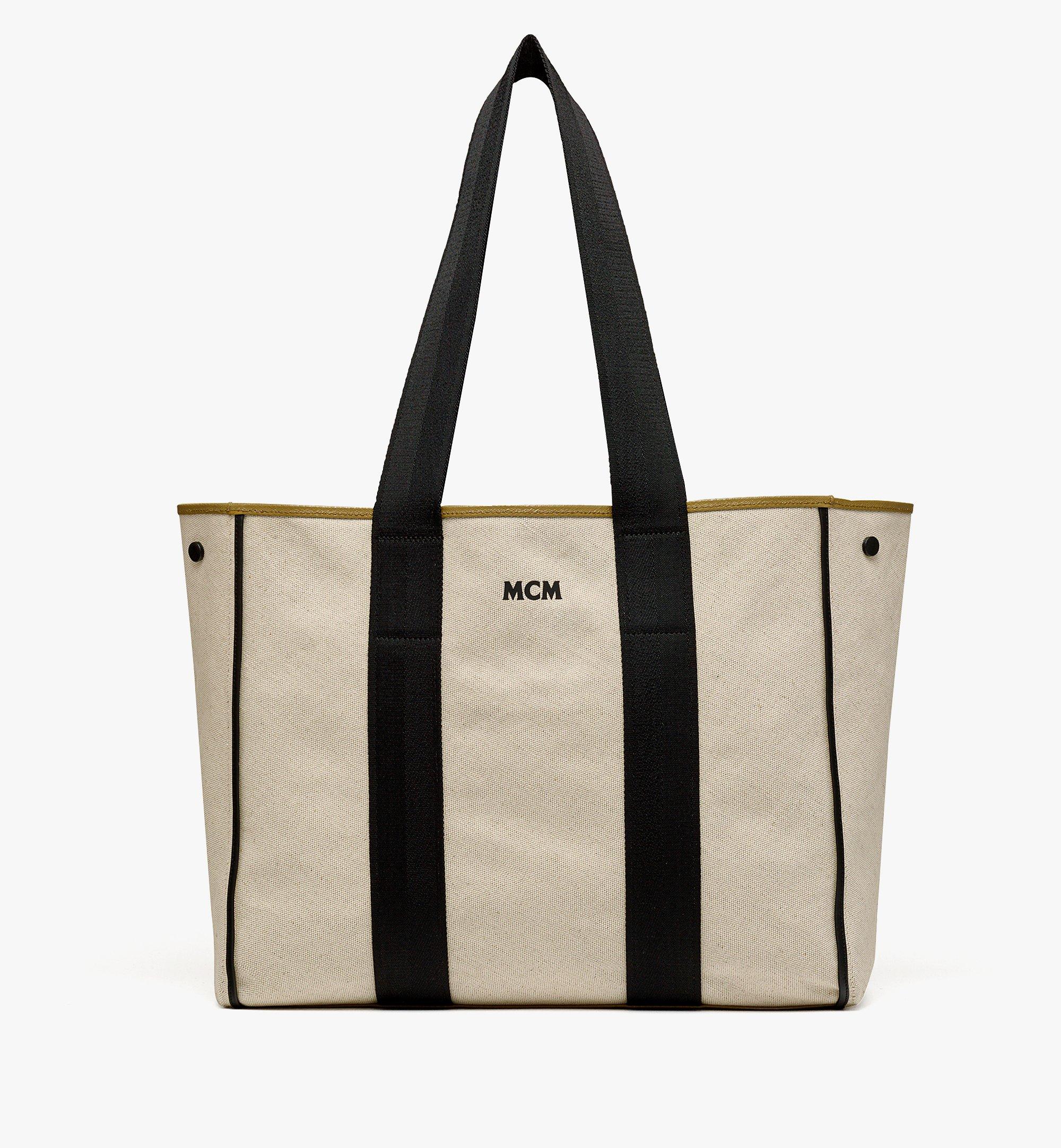 mcm canvas tote bag