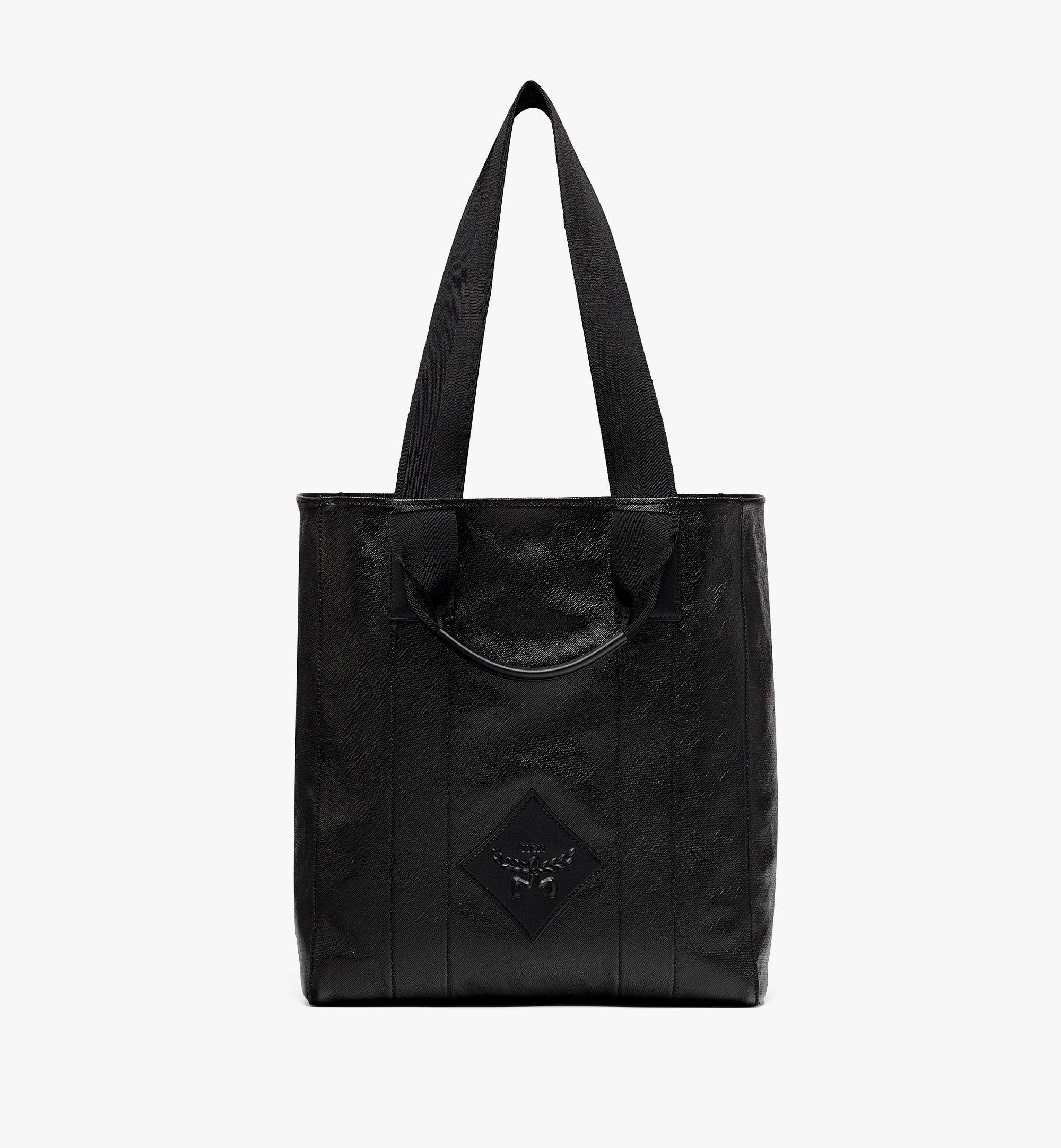 MCM リバーシブル ダイヤモンド トートバッグ - キャンバス レザー ミックス Black MMTESAK02BK001 ほかの角度から見る 1