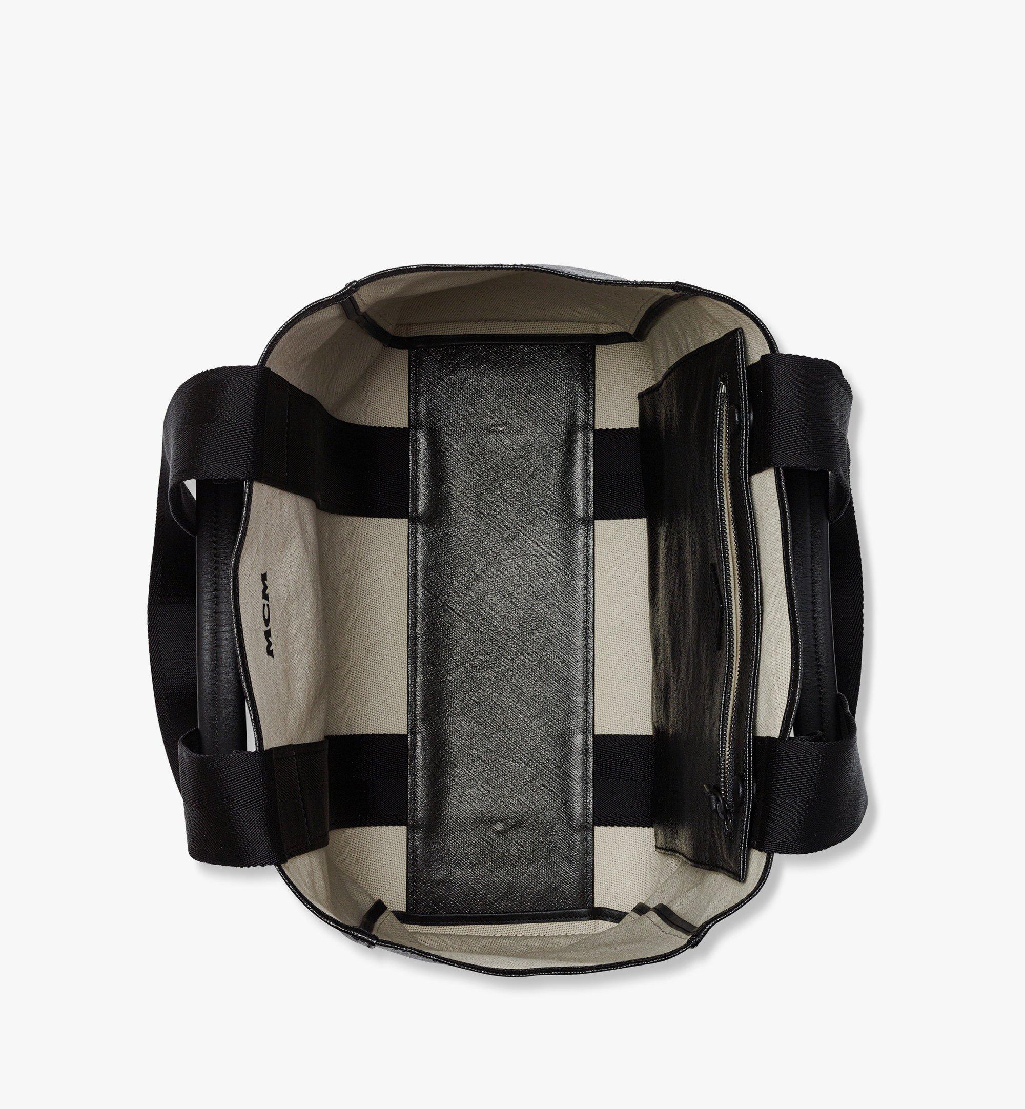 MCM リバーシブル ダイヤモンド トートバッグ - キャンバス レザー ミックス Black MMTESAK02BK001 ほかの角度から見る 2