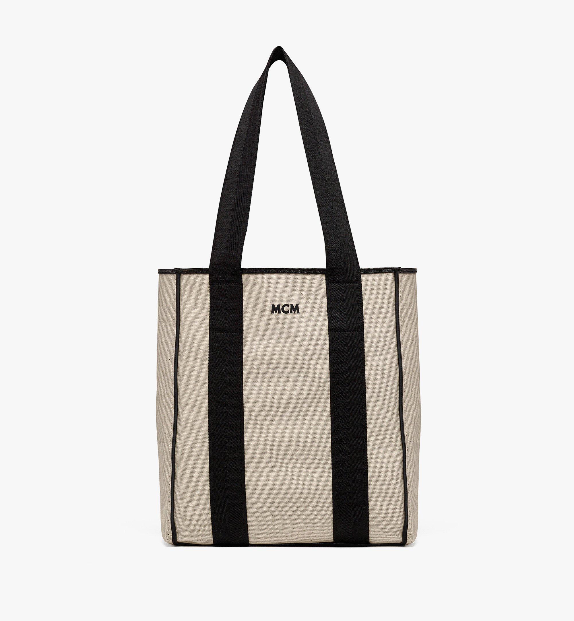 MCM リバーシブル ダイヤモンド トートバッグ - キャンバス レザー ミックス Black MMTESAK02BK001 ほかの角度から見る 4