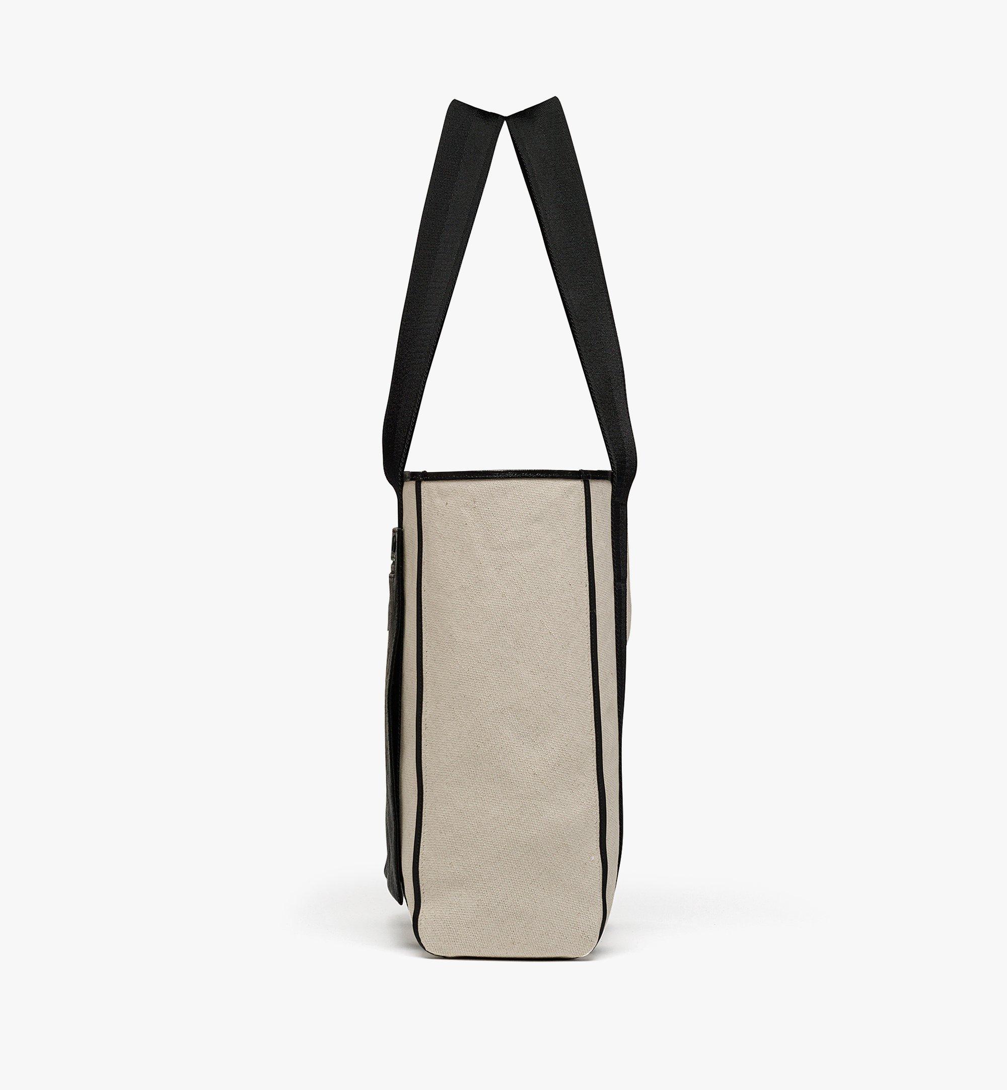MCM リバーシブル ダイヤモンド トートバッグ - キャンバス レザー ミックス Black MMTESAK02BK001 ほかの角度から見る 5
