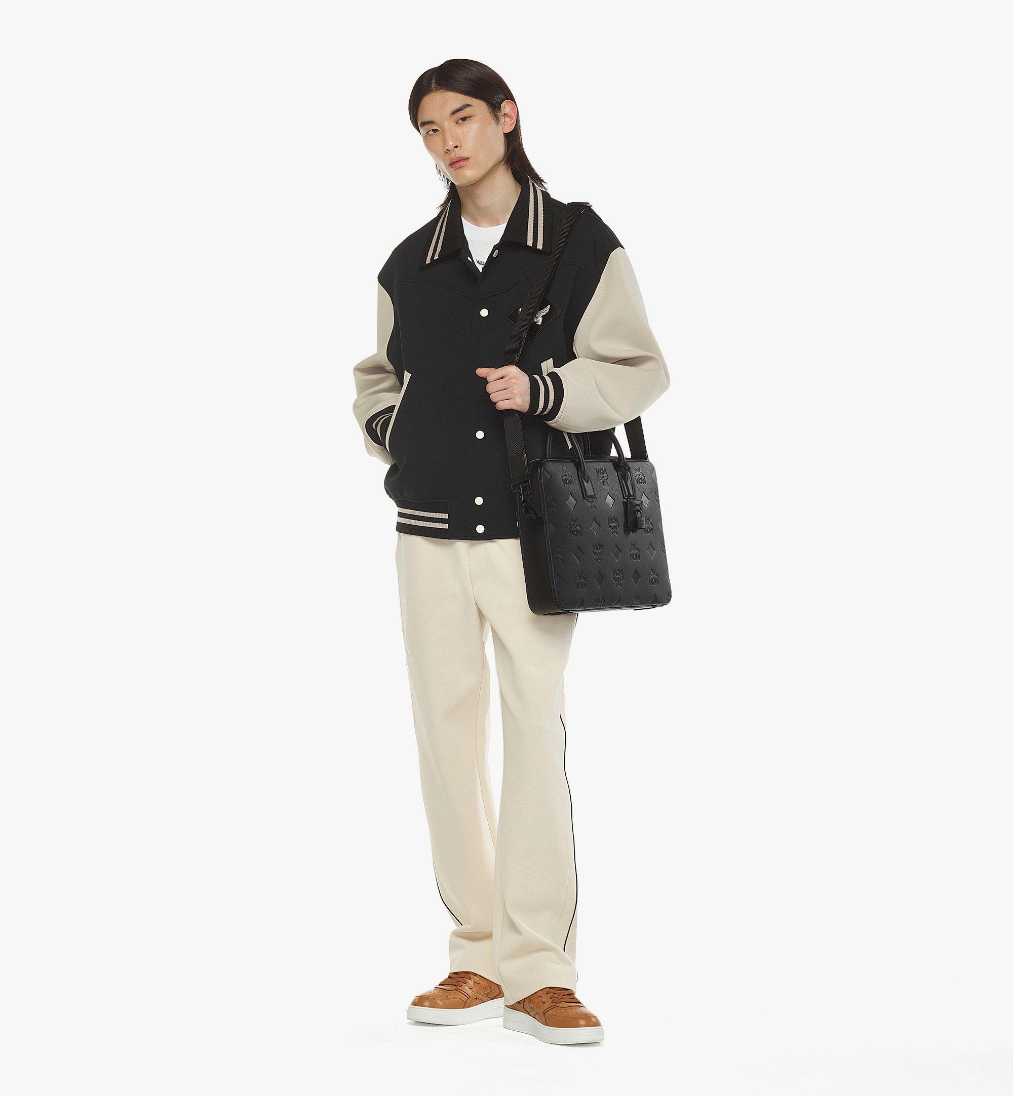 MCM Klassik 맥시 모노그램 레더 브리프케이스 Black MMTESKK01BK001 다른 각도 보기 4