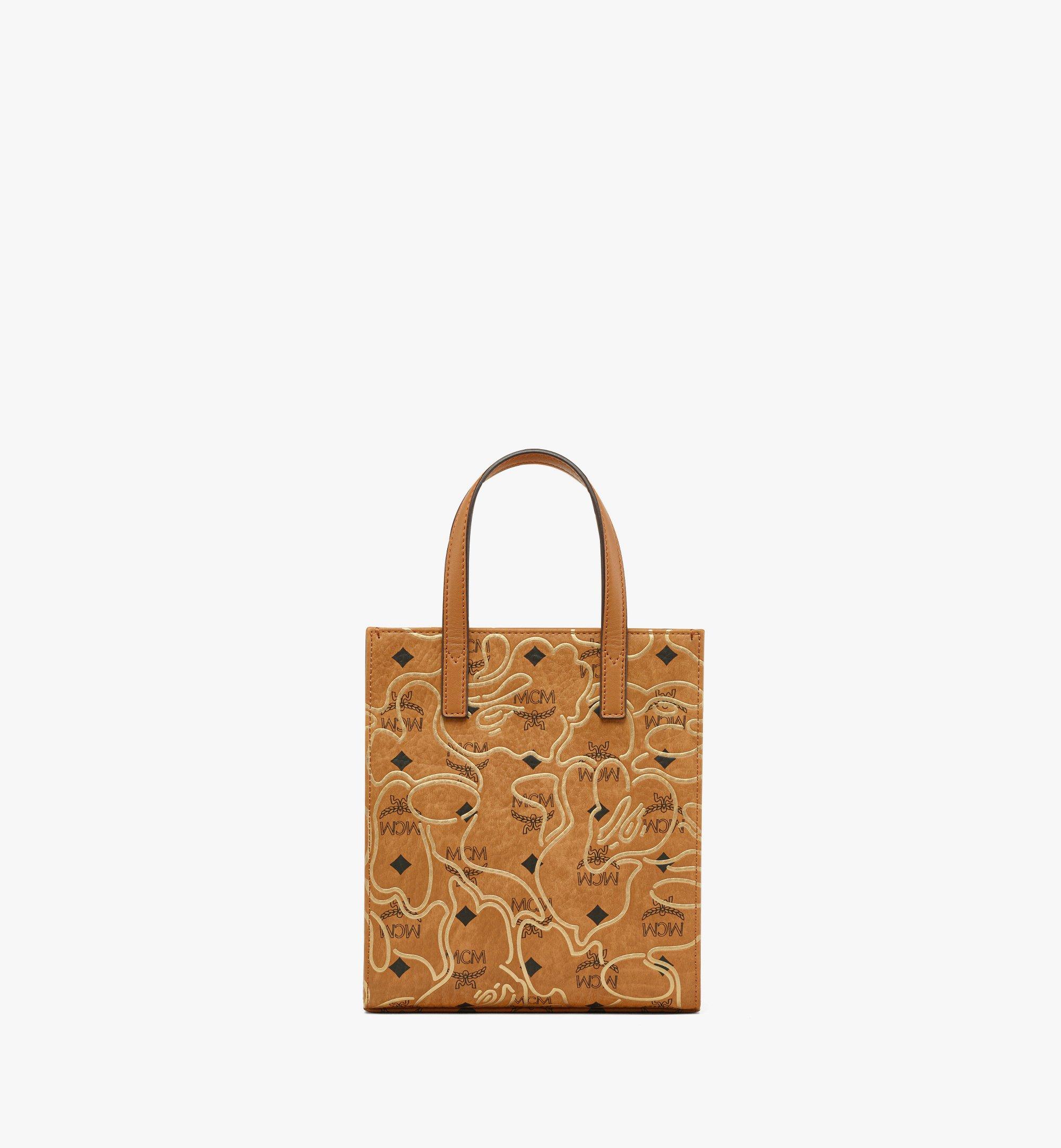 Mini MCM x BAPE Aren Tote in Visetos Cognac | MCM ®HK