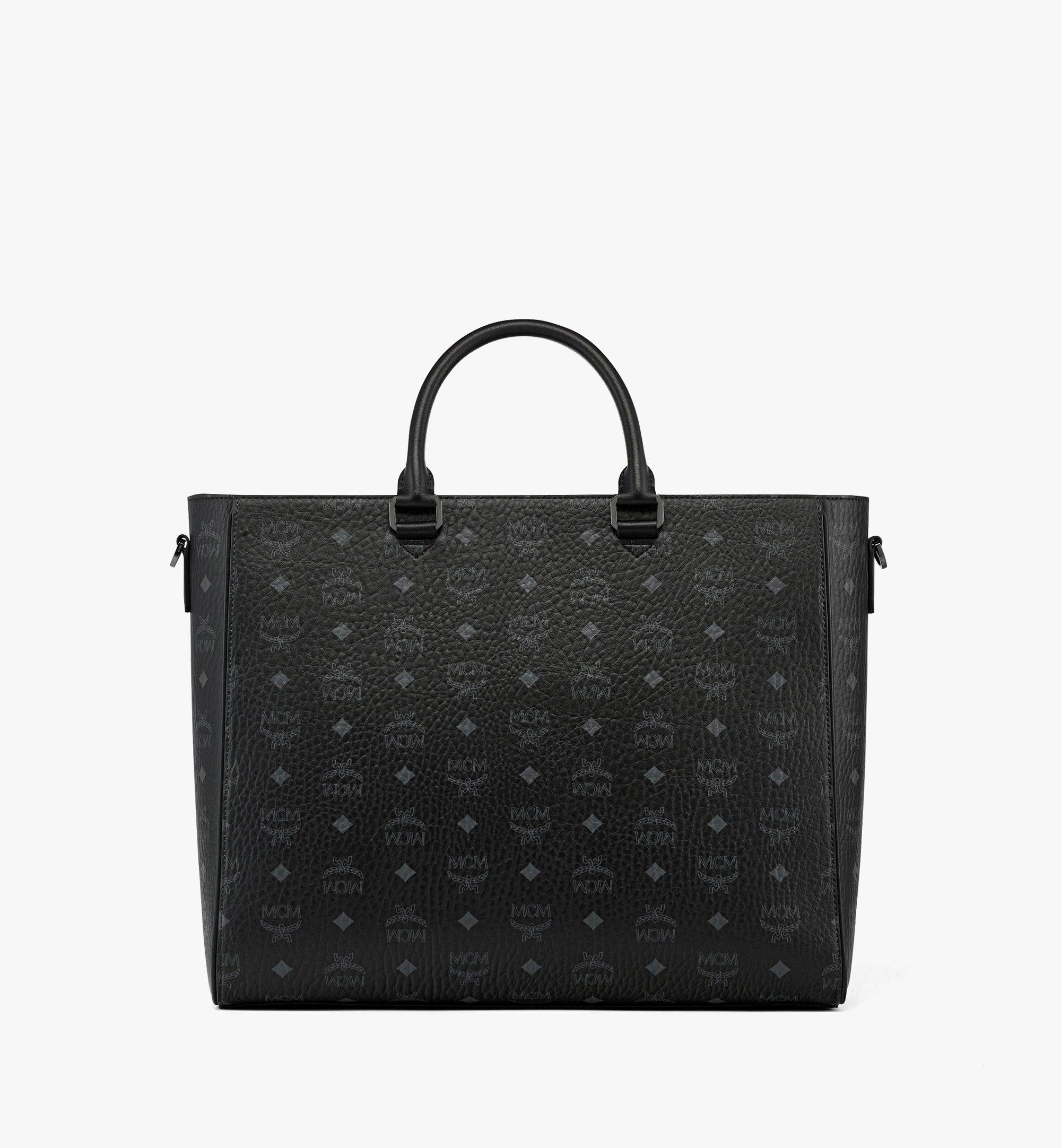 MCM Diamond E/W Tote in Visetos  MMTFAAK01BK001 Alternate View 3