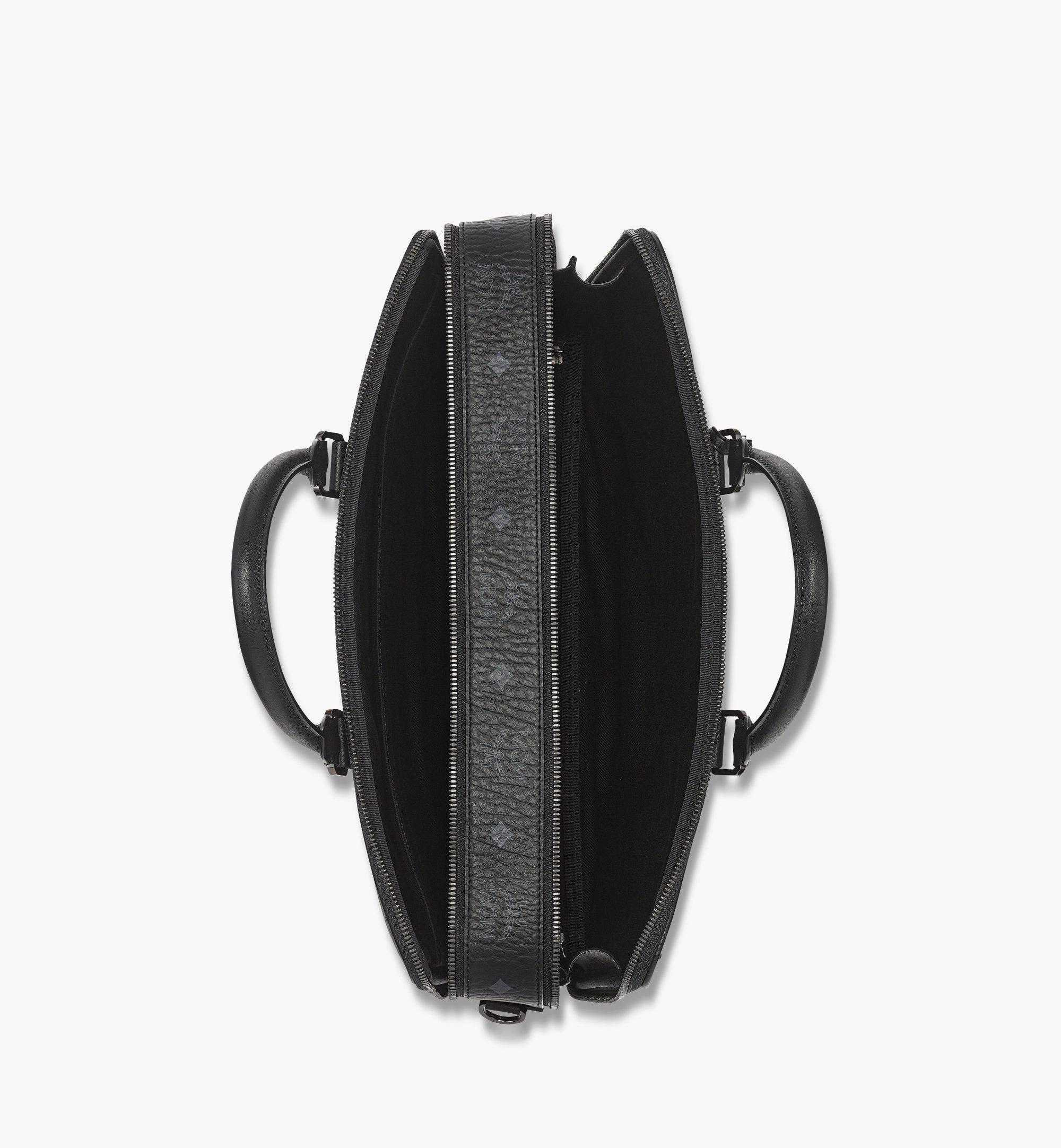 MCM Klassik Briefcase in Visetos Black MMTFAKK01BK001 Alternate View 2