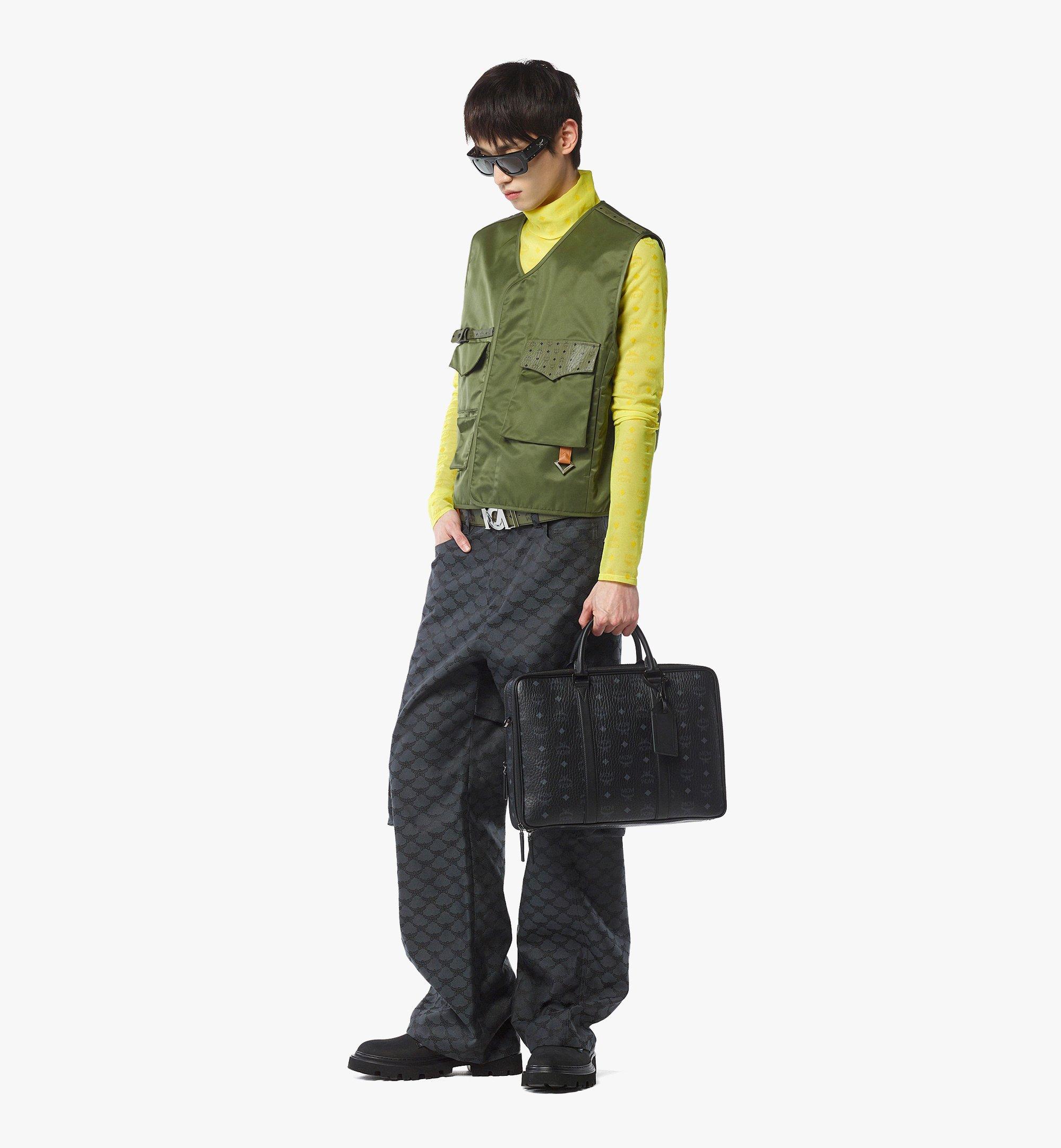 MCM Klassik Briefcase in Visetos Black MMTFAKK01BK001 Alternate View 4