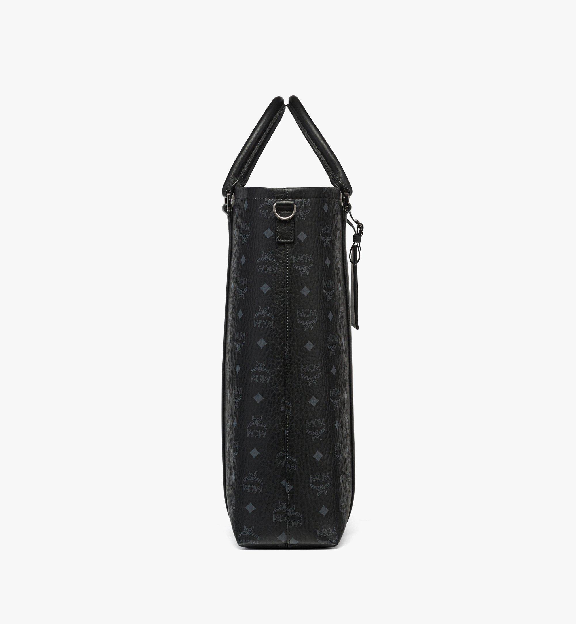 MCM Aren N/S Tote in Visetos  MMTFATA01BK001 Alternate View 1