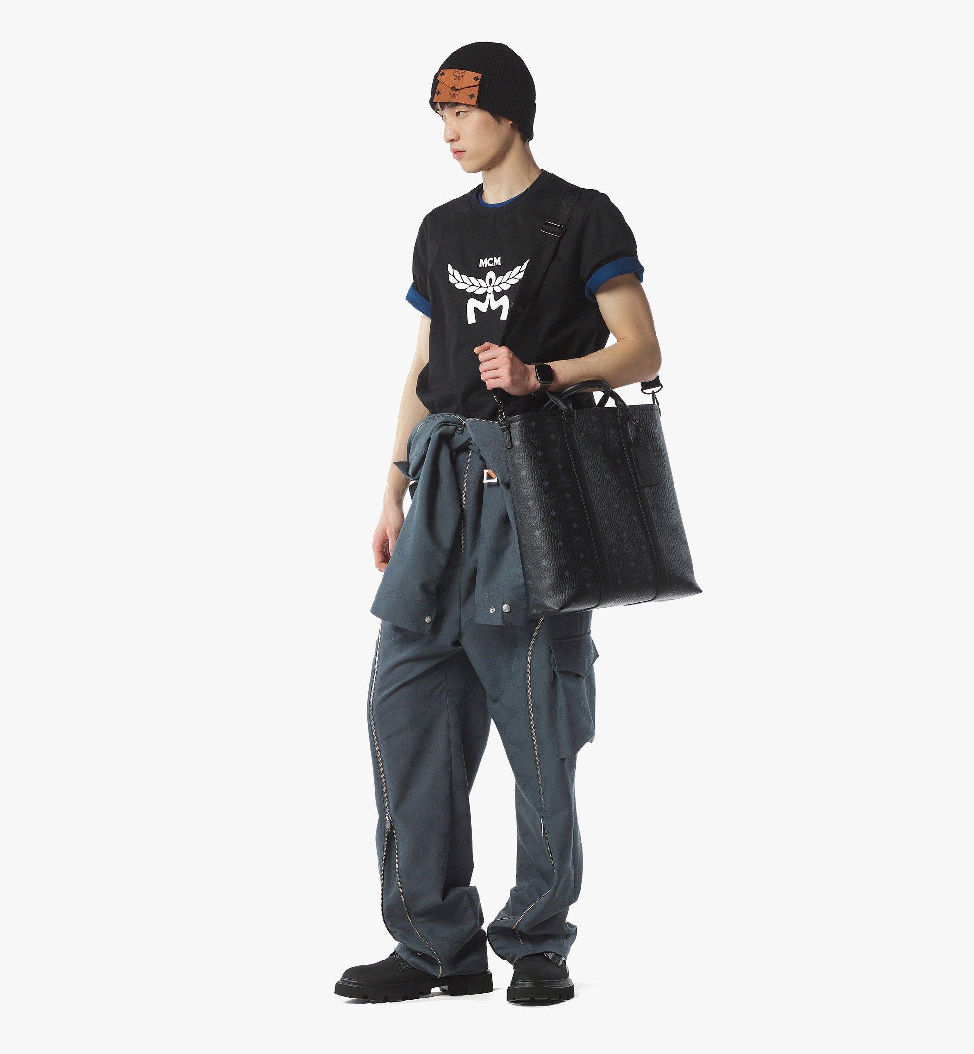 MCM Aren N/S Tote in Visetos  MMTFATA01BK001 Alternate View 2