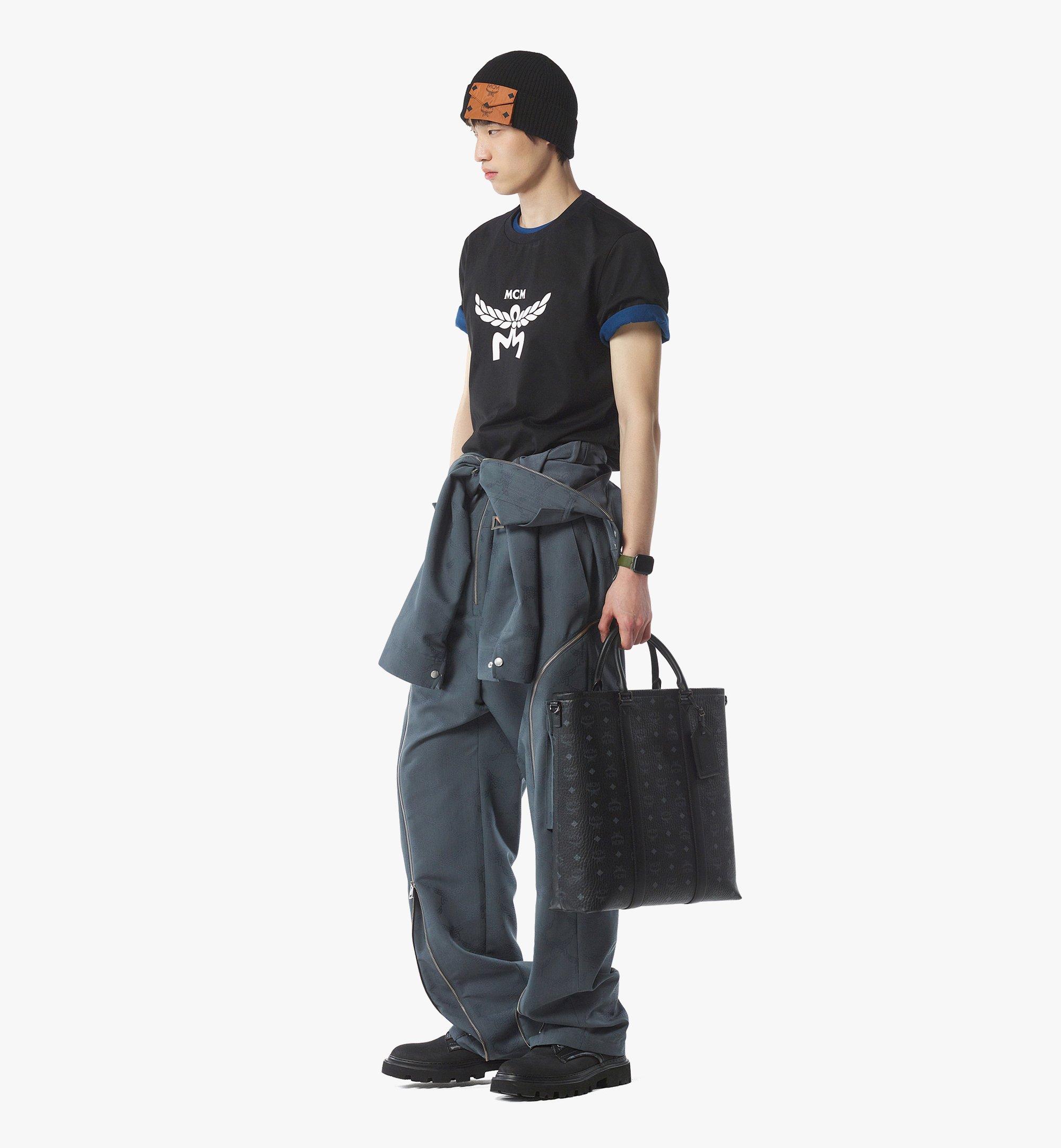 MCM Aren N/S Tote in Visetos  MMTFATA01BK001 Alternate View 4