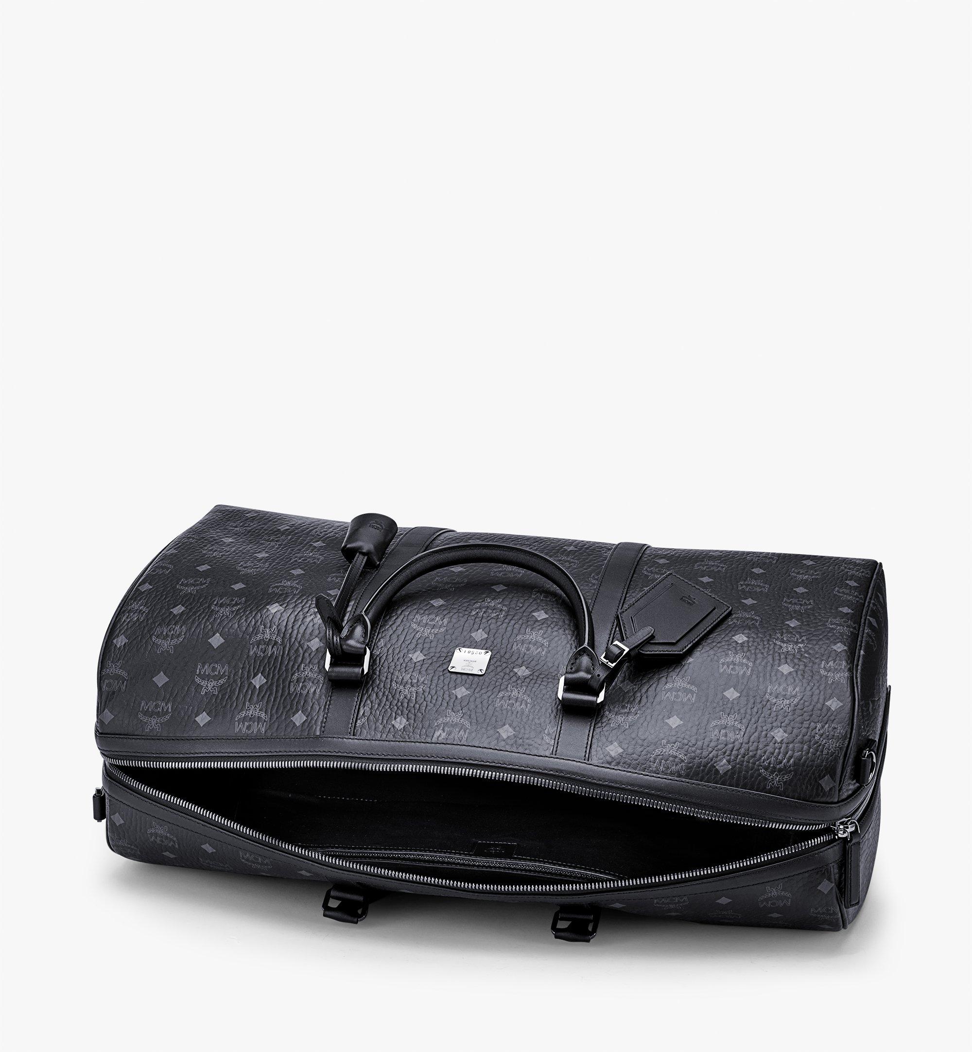 Mcm Ottomar Maxi Visetos Weekender Bag - Black