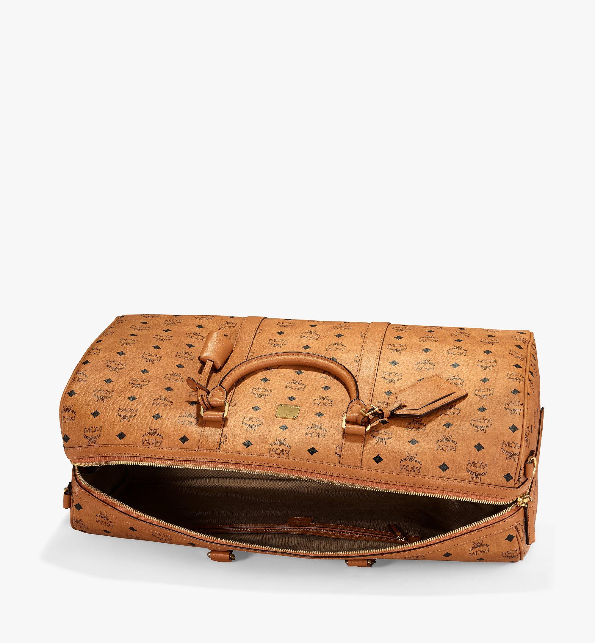 Mcm Weekender Duffel Bag - Cognac