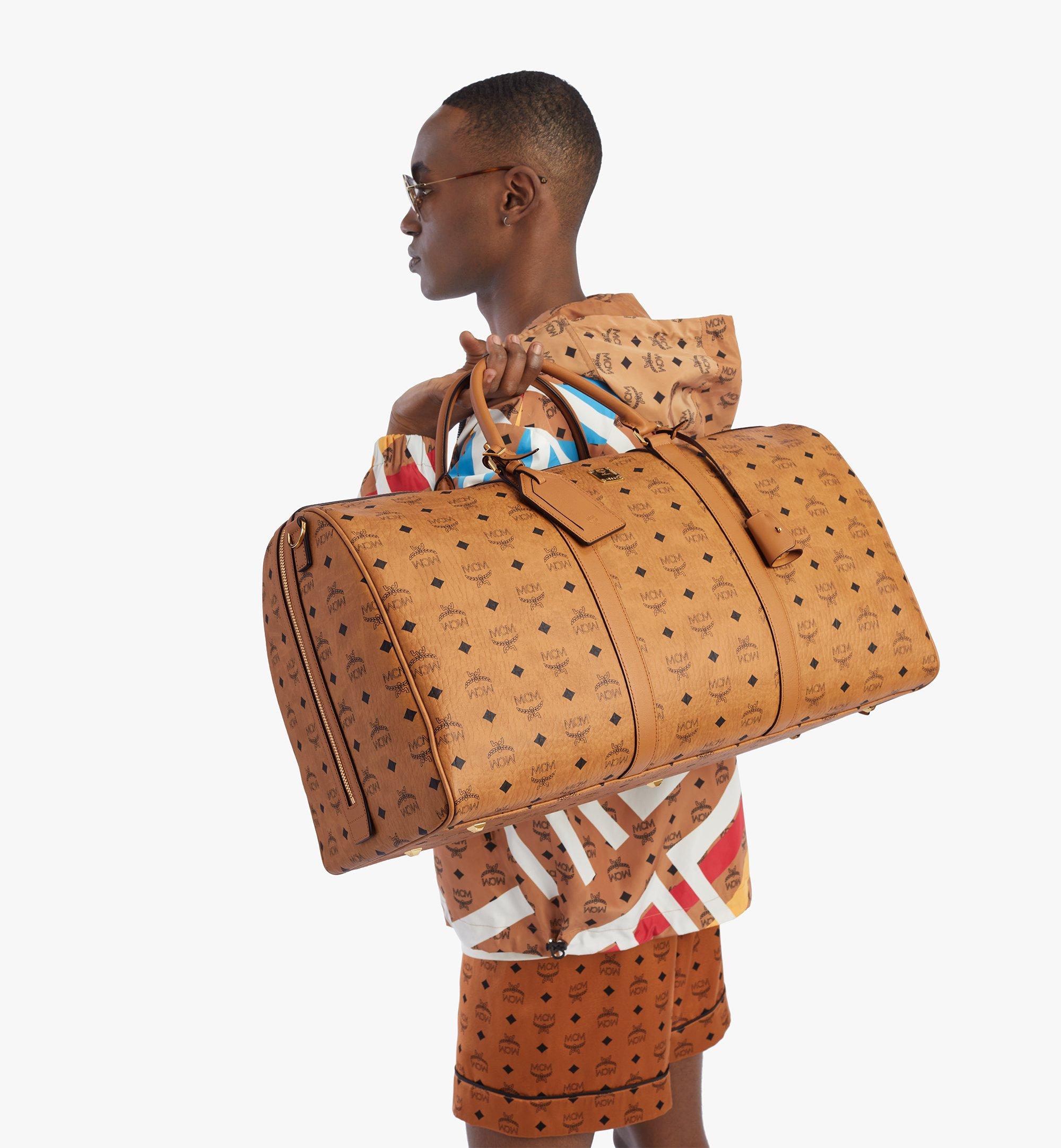 Mcm travel duffle bag sale