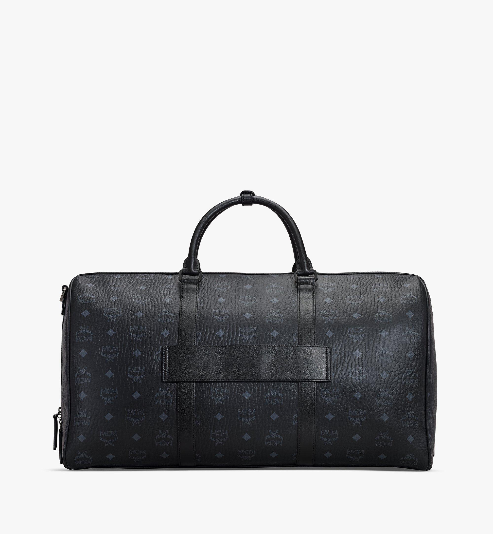 Mcm Ottomar Maxi Visetos Weekender Bag - Black