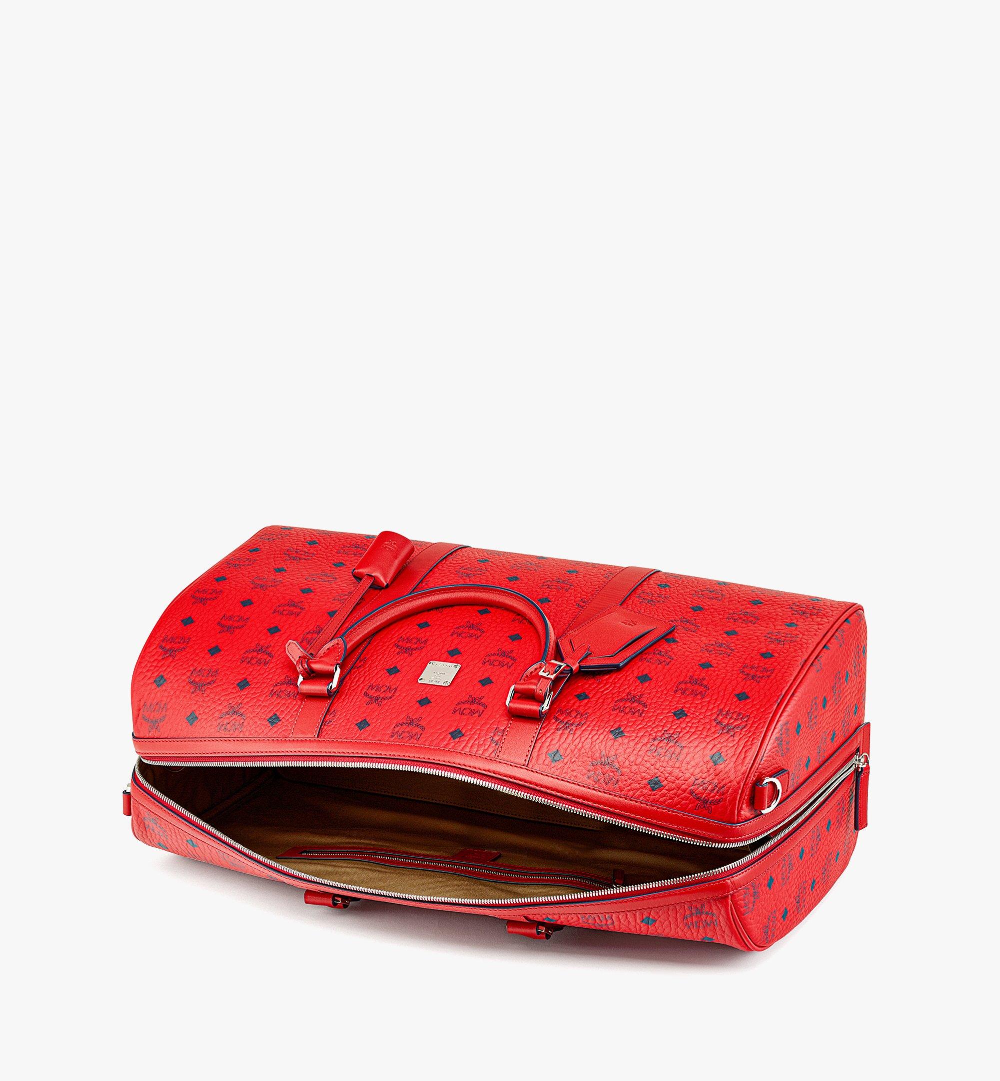 MCM Ottomar Weekender in Candy Red Visetos Red MMVAAVY02XC001 Alternate View 2