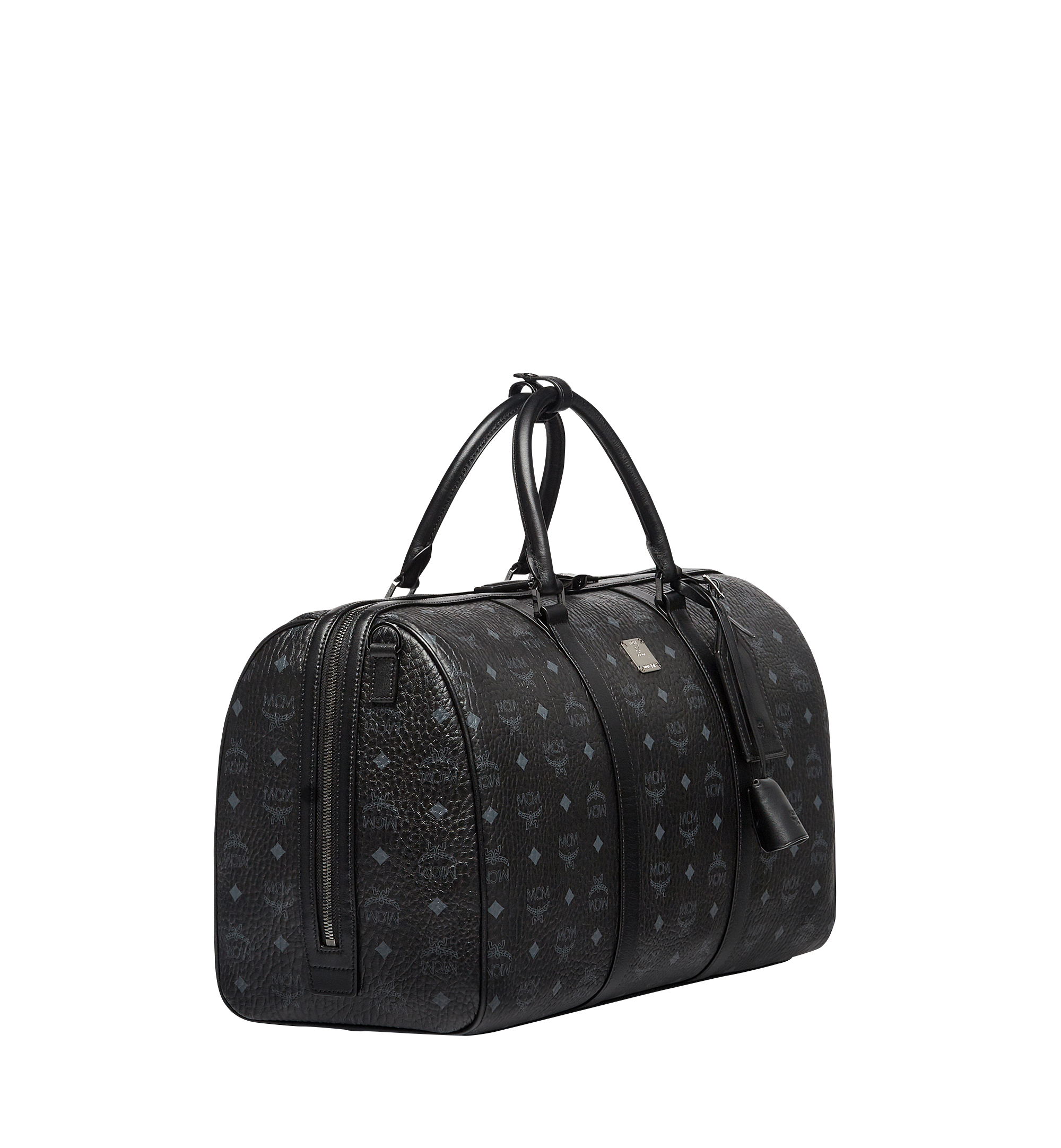 Mcm Ottomar Weekender Bag in Visetos Black Visetos