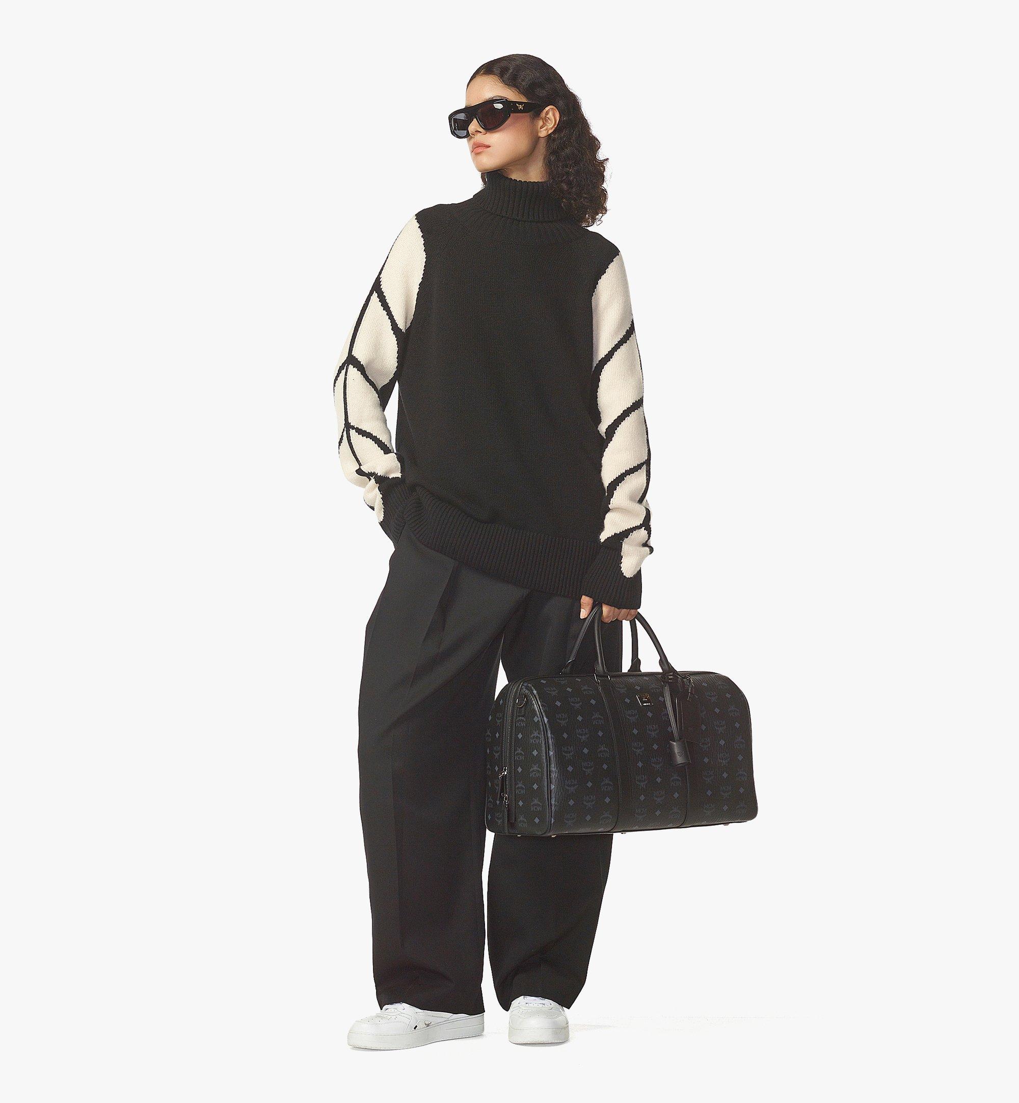 MCM Ottomar Weekender Bag in Visetos Black MMVAAVY03BK001 Alternate View 2