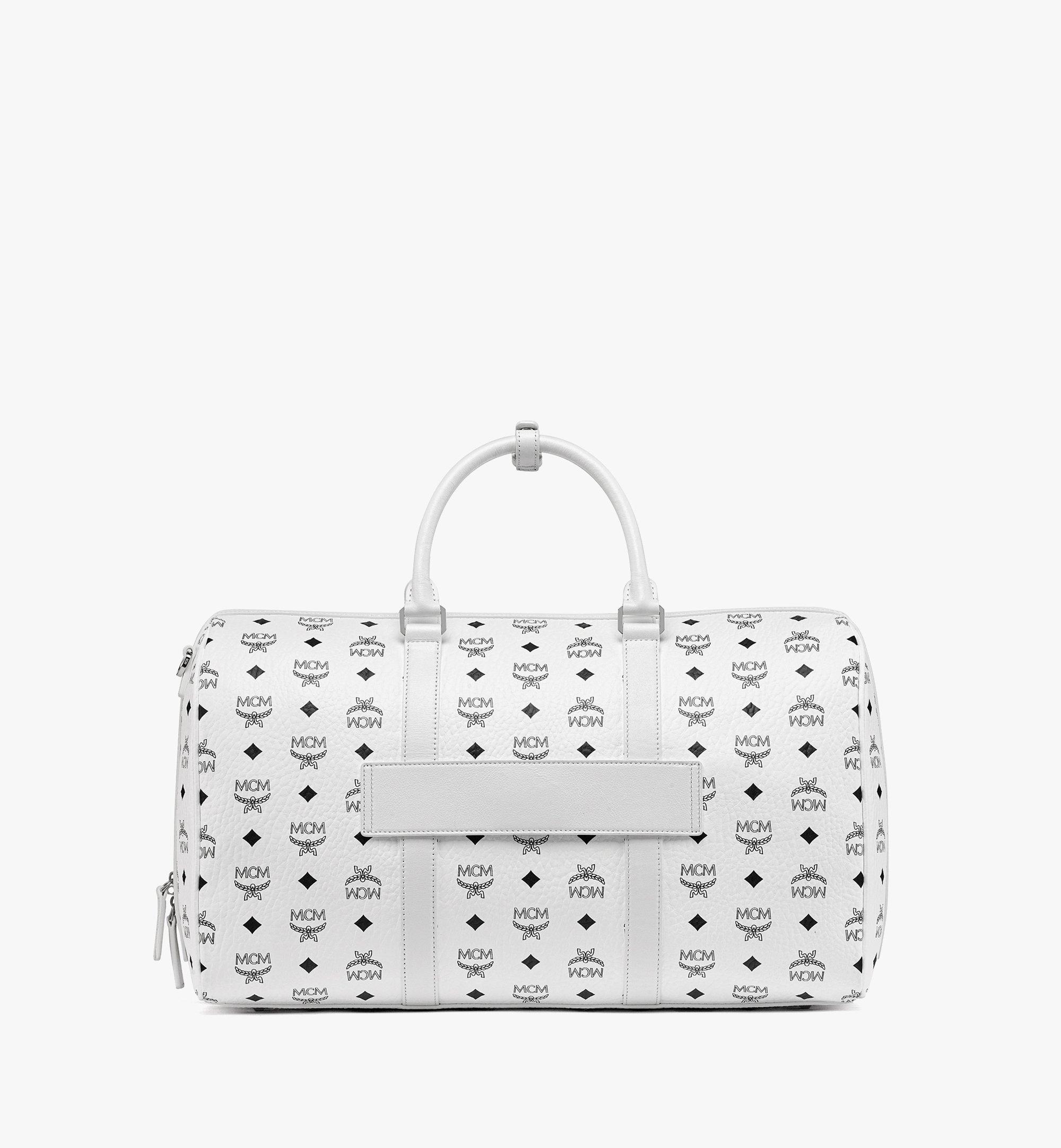 MCM กระเป๋าวีคเอนเดอร์ Ottomar ลาย Visetos White MMVAAVY03WT001 มุมมองอื่น 3