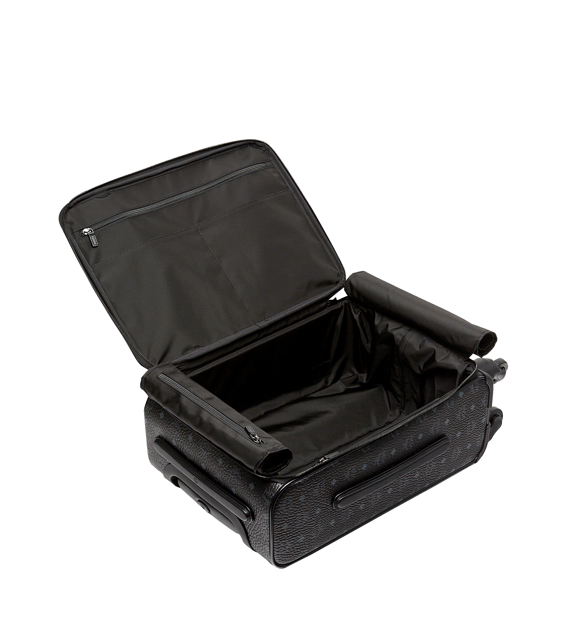 MCM Ottomar Cabin Trolley in Visetos Black MMVAAVY04BK001 Alternate View 4