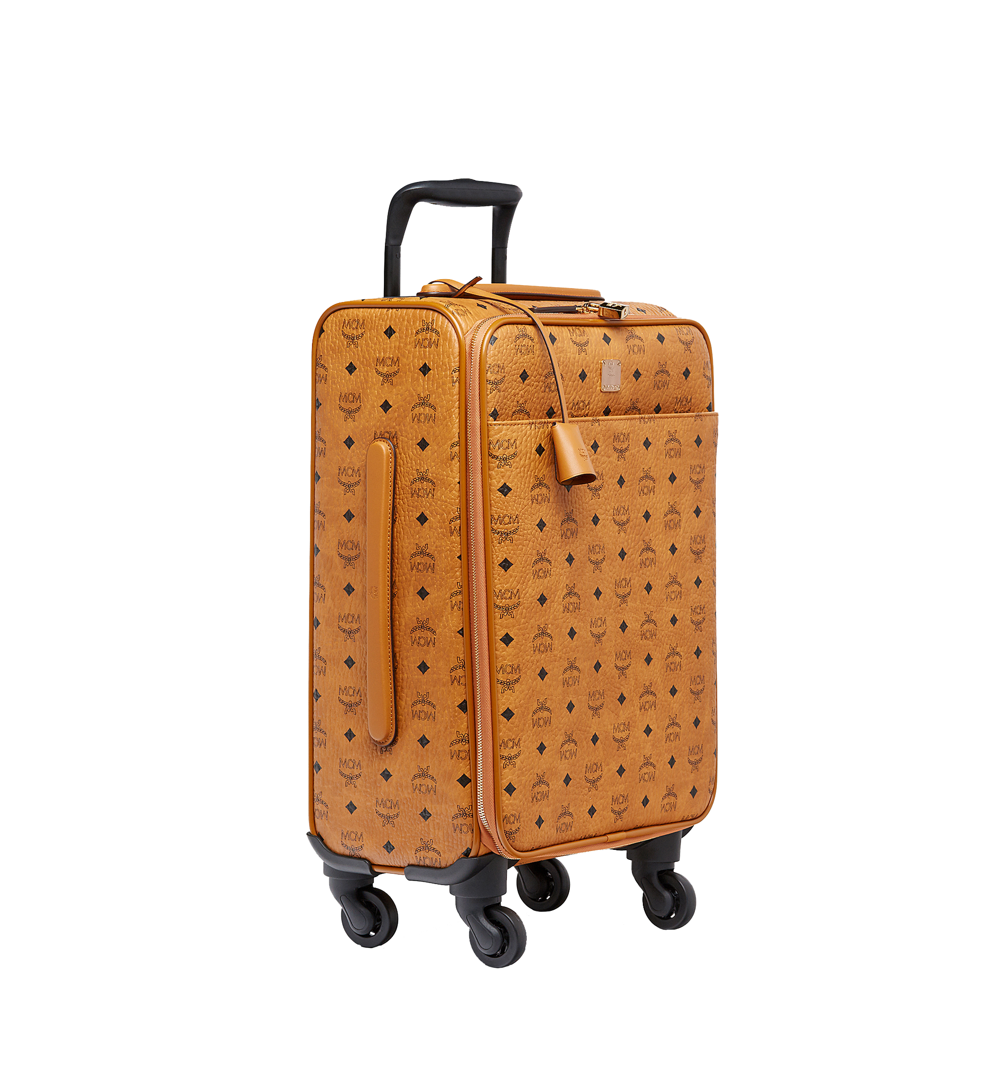 MCM Ottomar Cabin Trolley in Visetos Cognac MMVAAVY04CO001 Alternate View 1