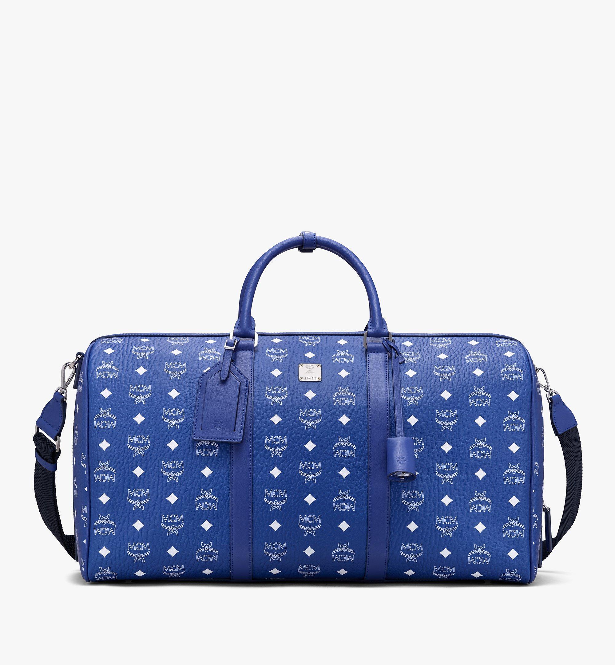 MCM Ottomar Weekender in Visetos Blue MMVASVY01H1001 Alternate View 1