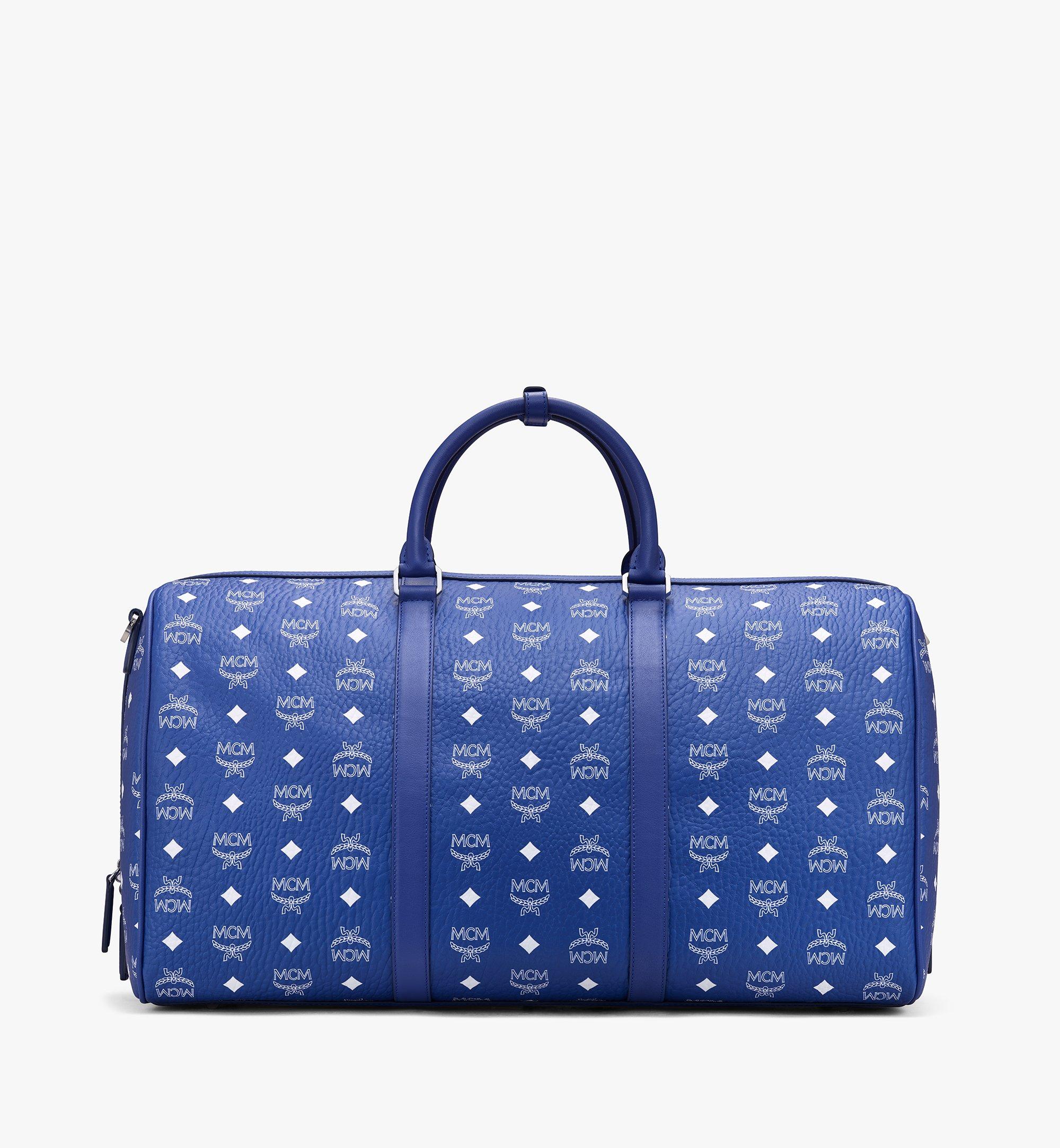 MCM Ottomar Weekender in Visetos Blue MMVASVY01H1001 Alternate View 2