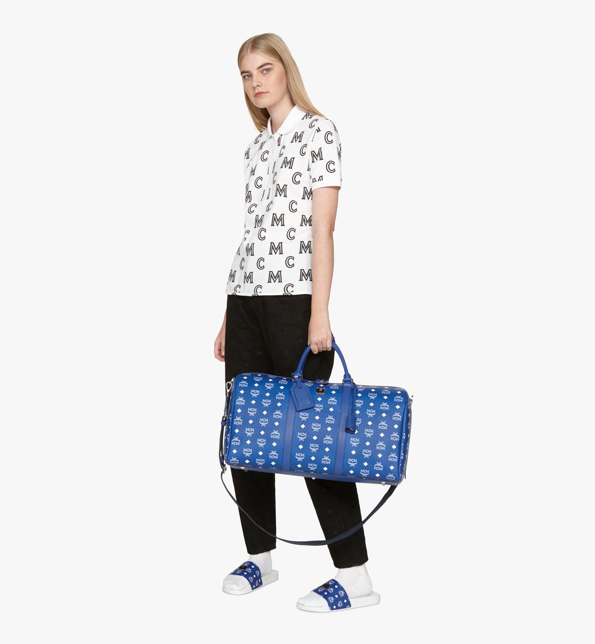 MCM Ottomar Weekender in Visetos Blue MMVASVY01H1001 Alternate View 2