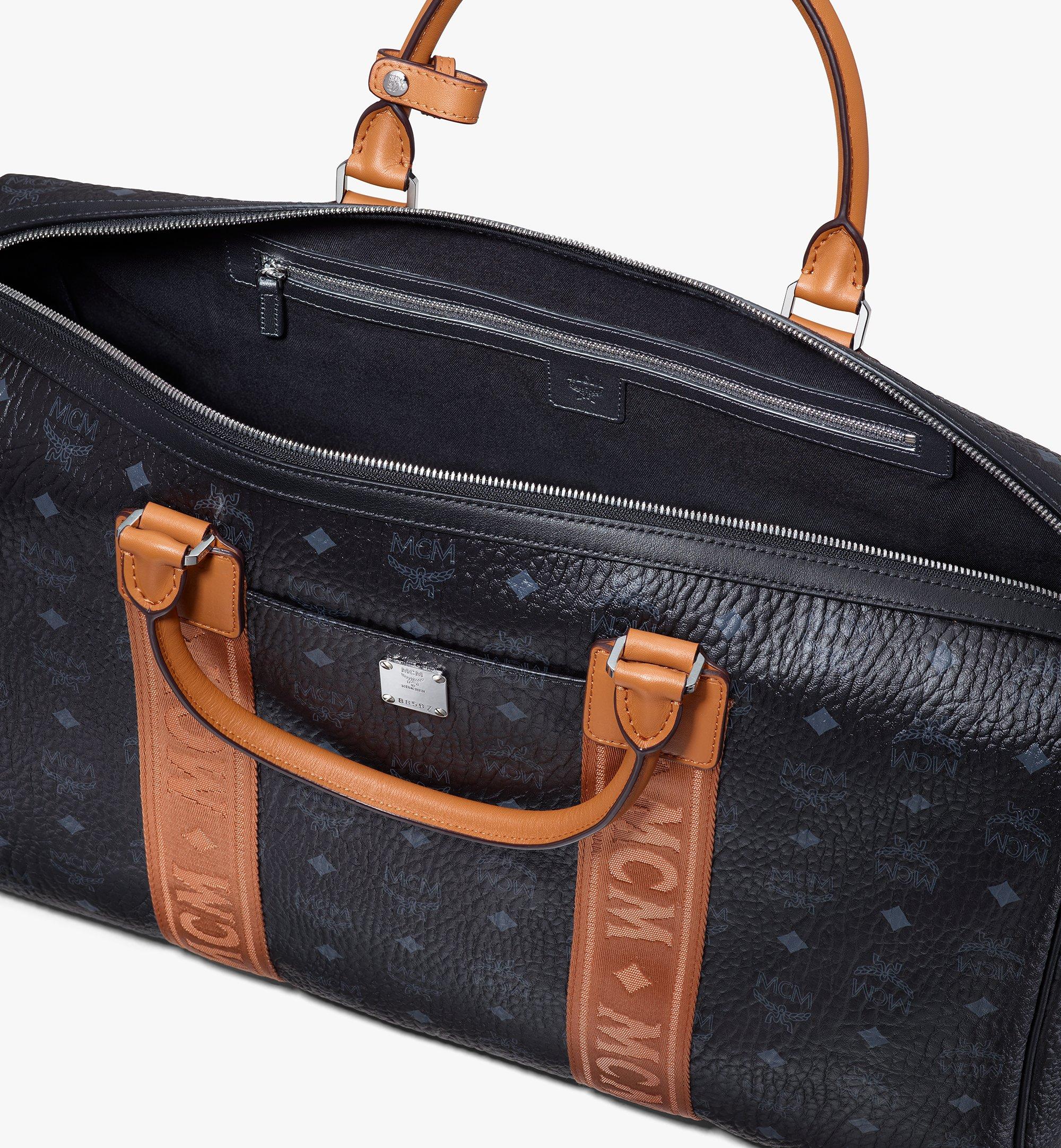 Mcm Ottomar Weekender Bag in Visetos Black Visetos