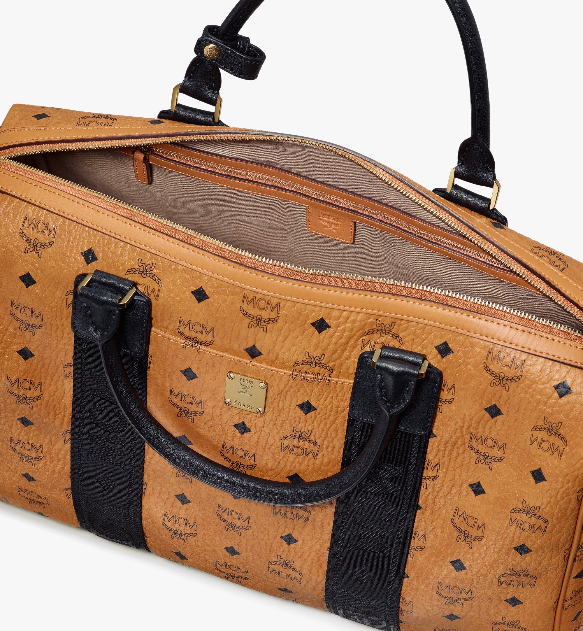 MCM Traveler Weekender Bag in Visetos Cognac MMVASVY05CO001 Alternate View 3