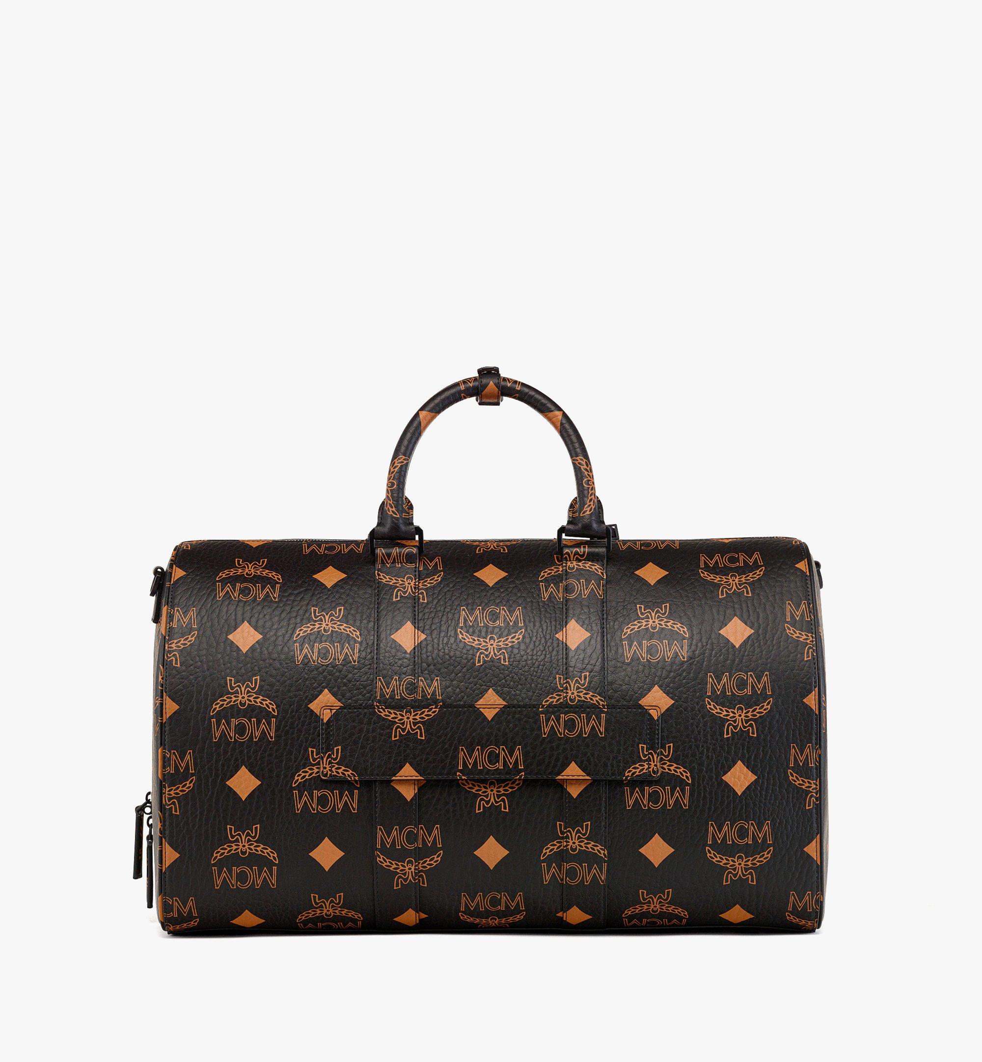 MCM Ottomar Weekender Bag in Maxi Visetos Black MMVDATT01BK001 Alternate View 3