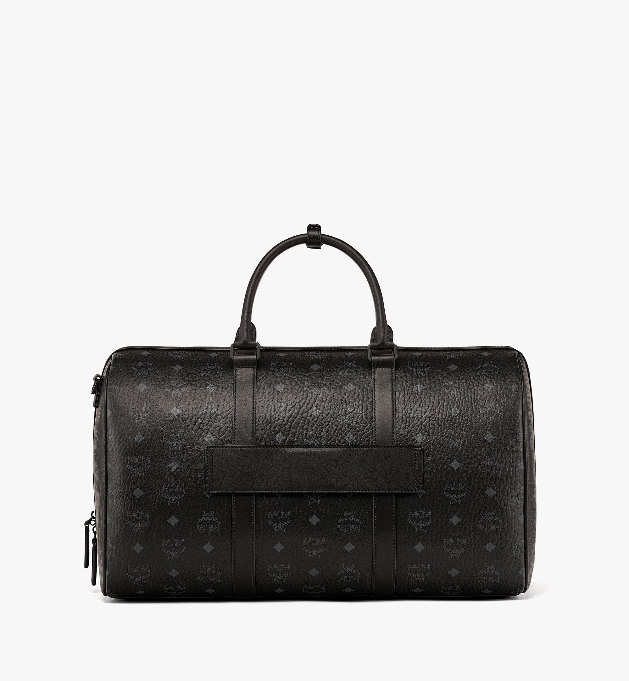 45.5cm 17.9 Ottomar Weekender Bag in Visetos Black MCM CN