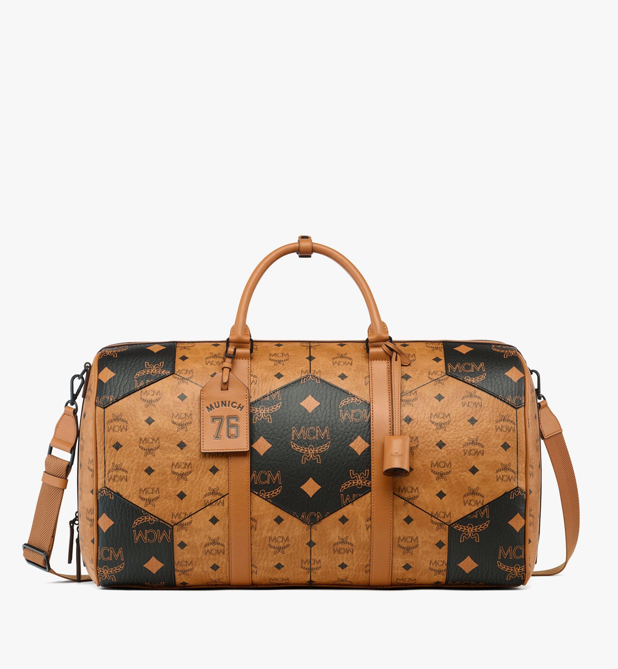 50.5cm 19.9 Ottomar Weekender Bag in Visetos Mix Cognac MCM US