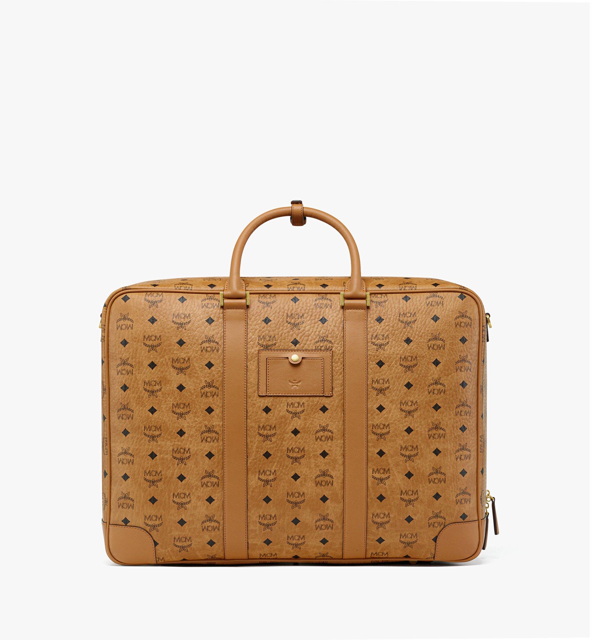 Large Ottomar Suitcase in Visetos Cognac MCM JP