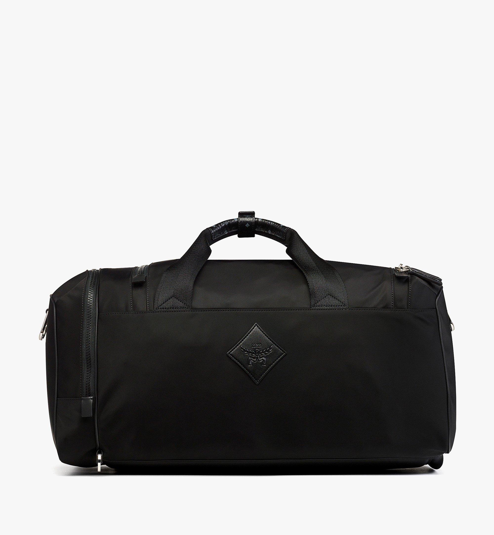 MCM Ottomar Weekender Backpack in ECONYL® and Leather Black MMVFATT01BK001 Alternate View 3