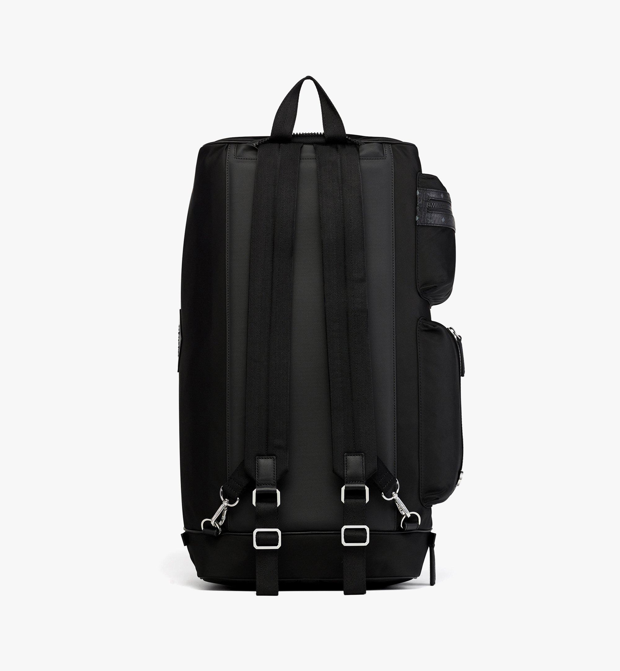 MCM Ottomar Weekender Backpack in ECONYL® and Leather Black MMVFATT01BK001 Alternate View 4