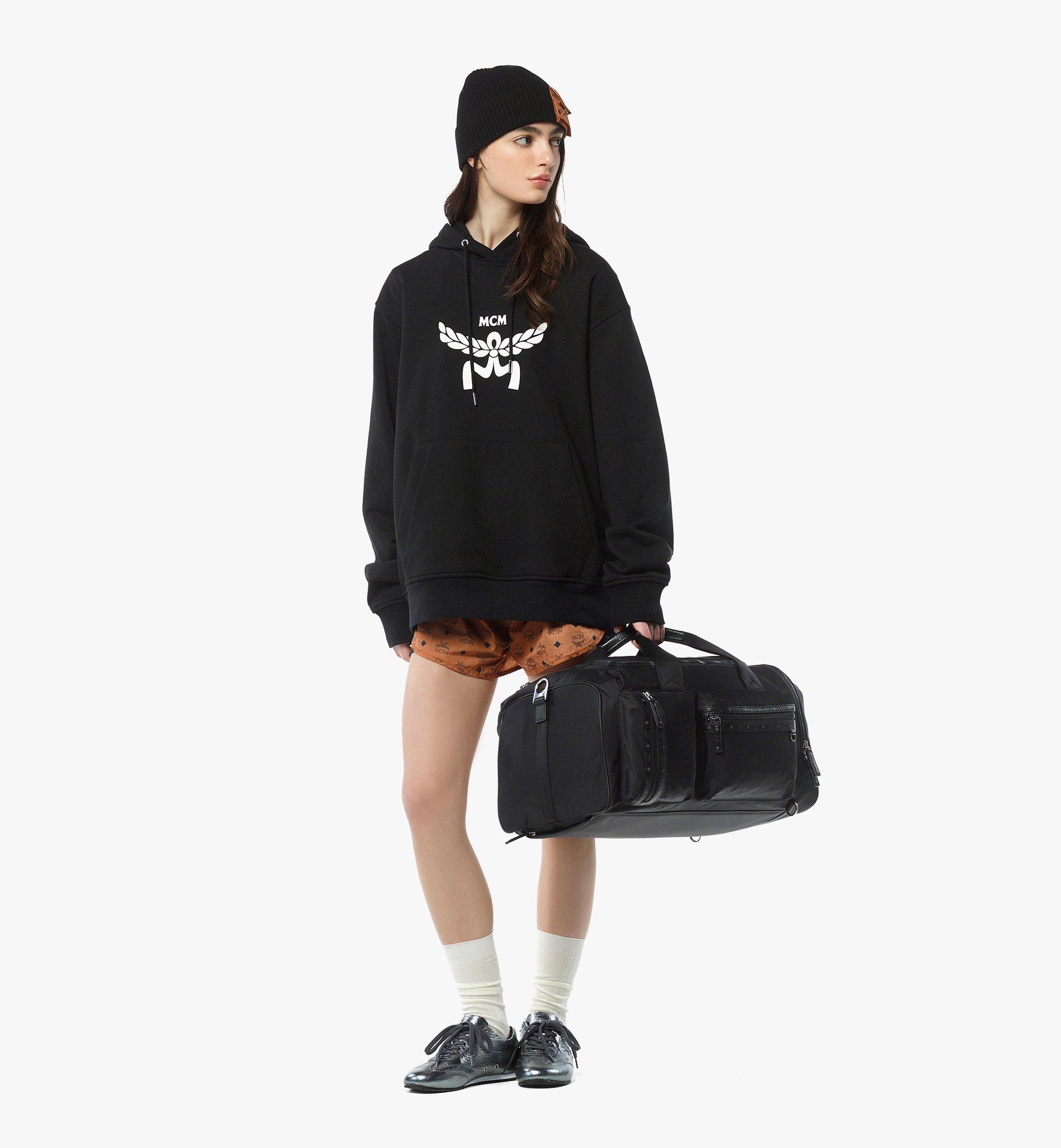 MCM Ottomar Weekender Backpack in ECONYL® and Leather Black MMVFATT01BK001 Alternate View 6