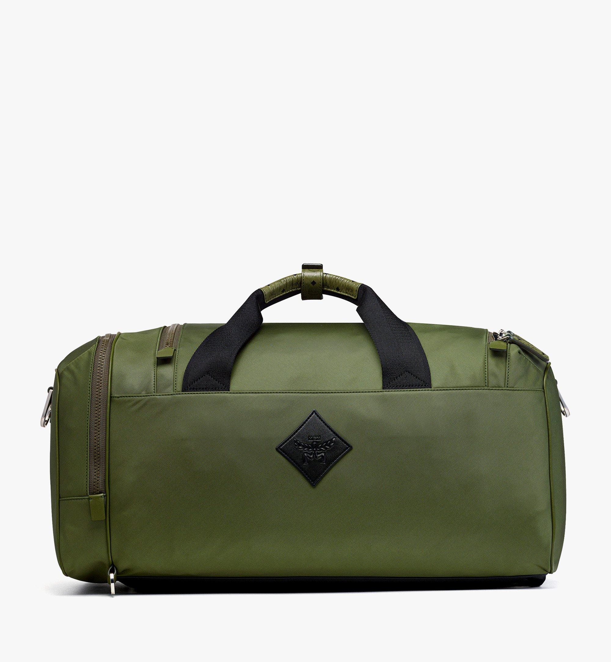 X-Large Ottomar Weekender Backpack in ECONYL® and Leather Green