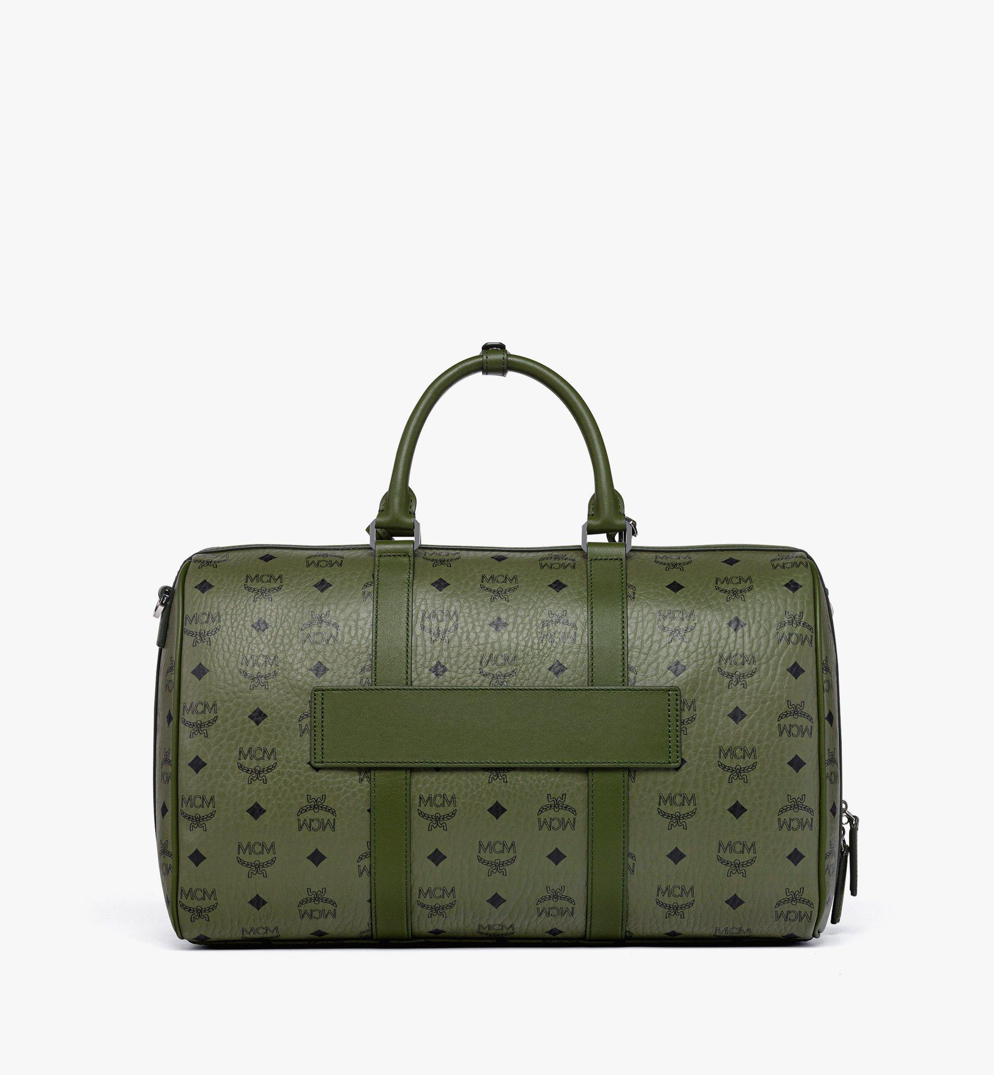 MCM Ottomar Weekender Bag in Visetos Green MMVFATT02K8001 Alternate View 3