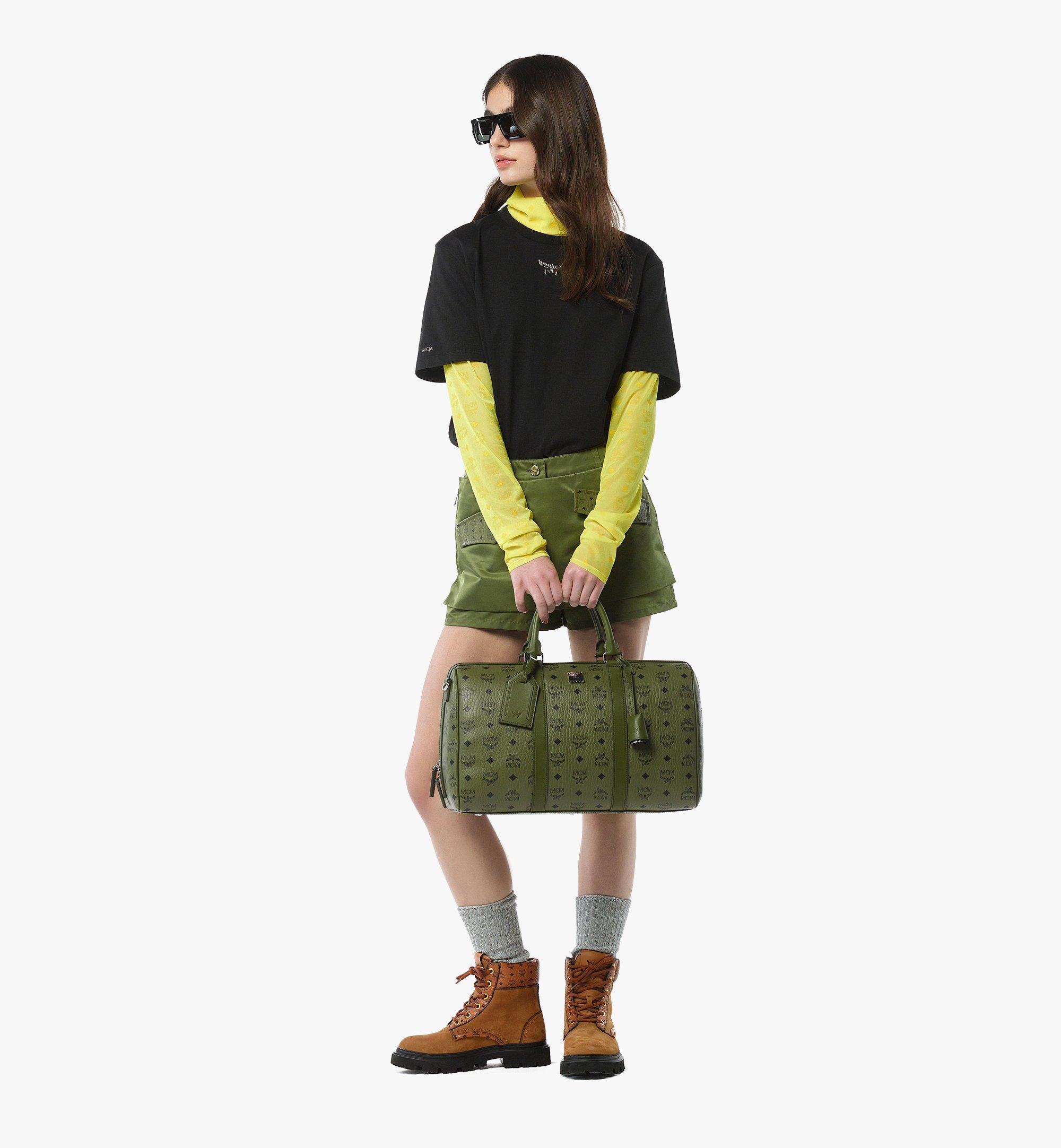 MCM Ottomar Weekender Bag in Visetos Green MMVFATT02K8001 Alternate View 5