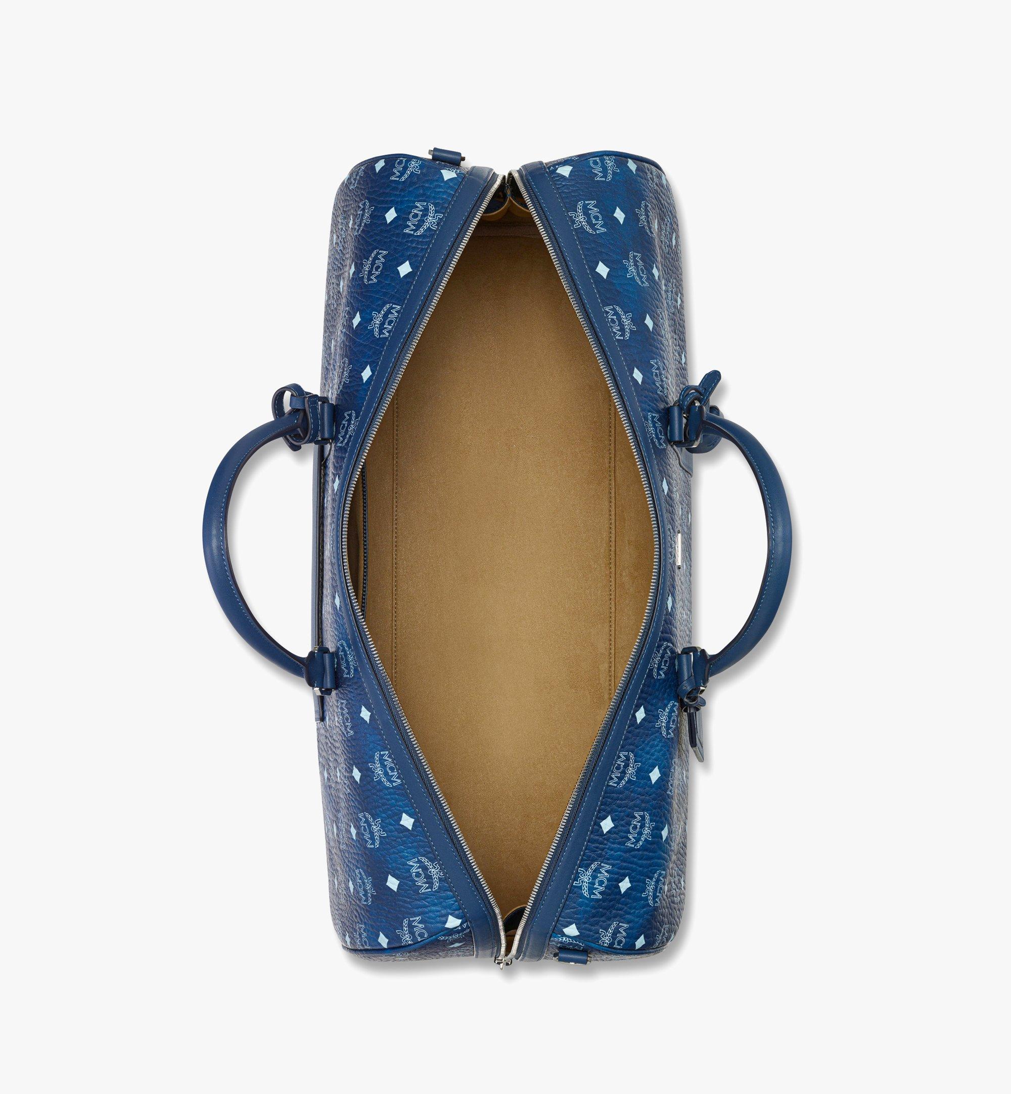 MCM Ottomar Weekender Bag in Visetos Blue MMVFATT031F001 Alternate View 2