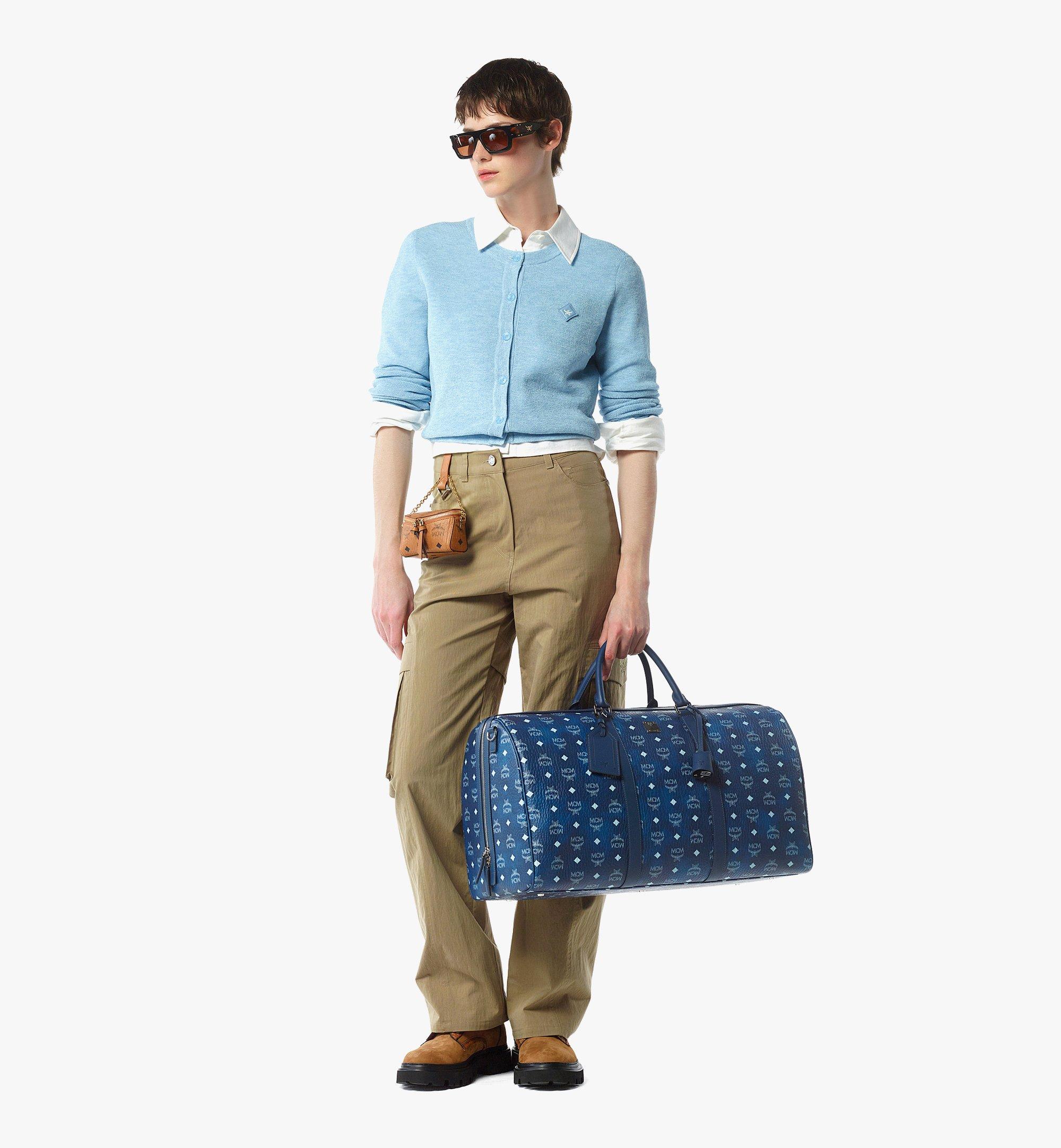 MCM Ottomar Weekender Bag in Visetos Blue MMVFATT031F001 Alternate View 5