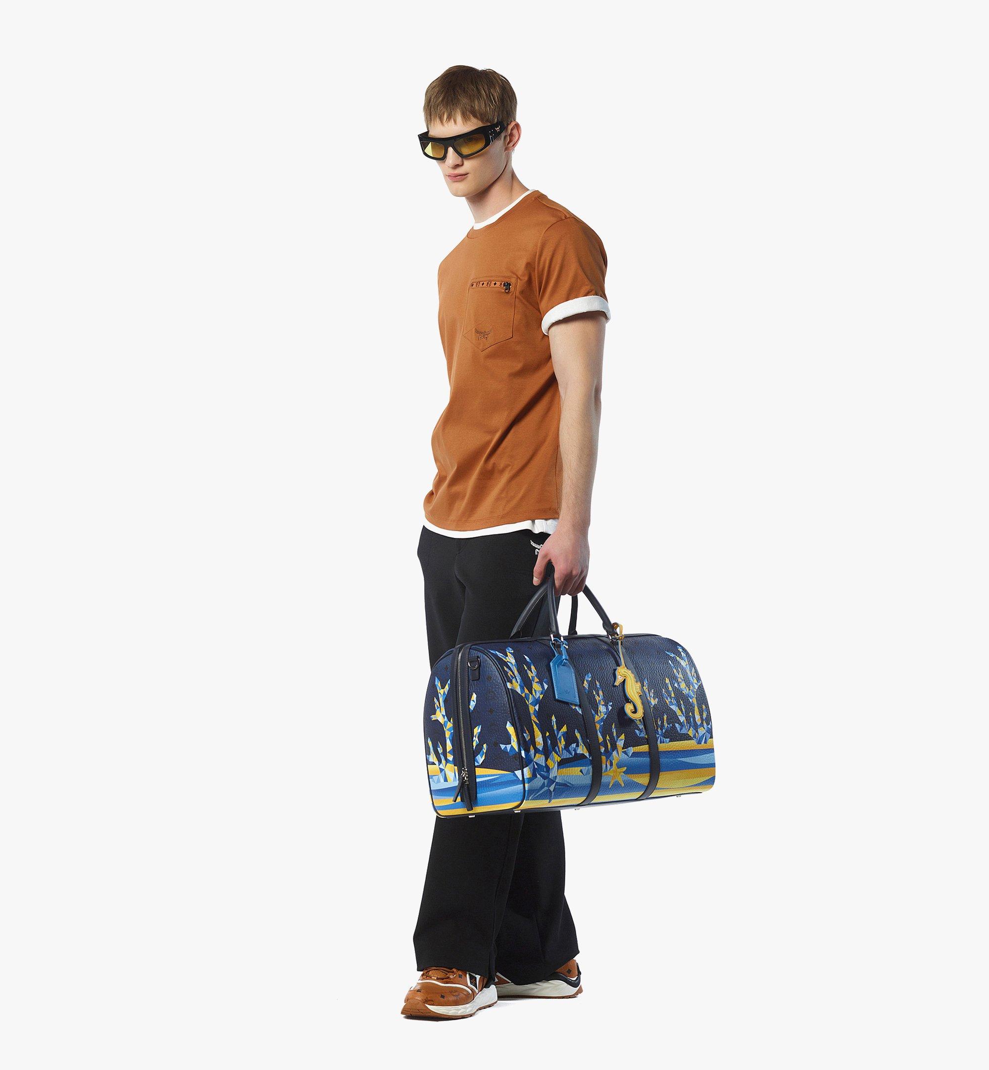 X-Large Ottomar Weekender Bag in Cubic Coral Visetos Blue  display picture 2