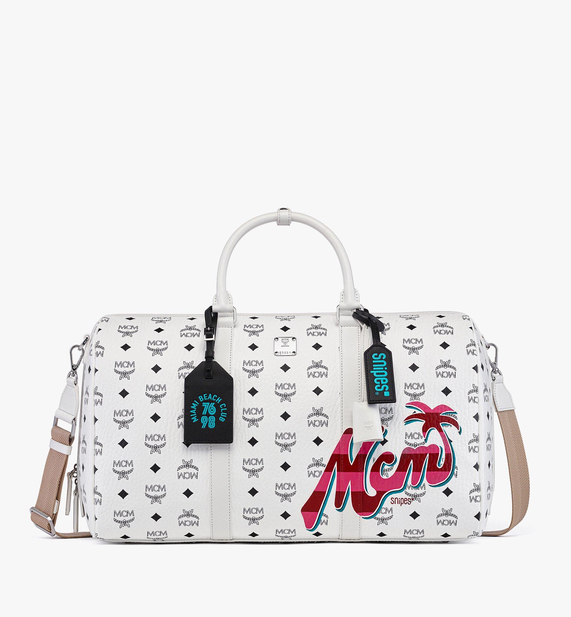 MCM x SNIPES Ottomar Weekender Bag in Visetos