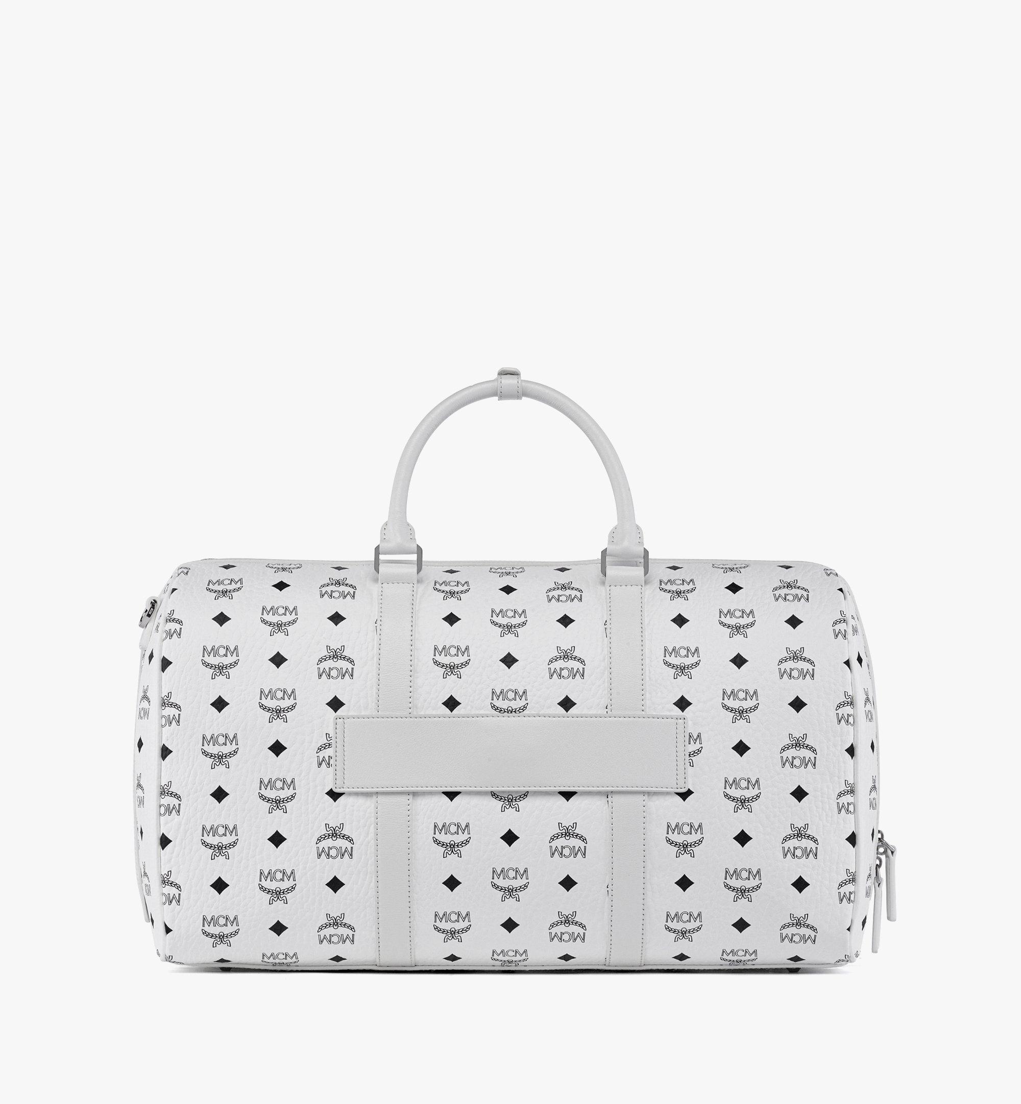 MCM MCM x SNIPES Ottomar Weekender Bag in Visetos White MMVFSUP02WT001 Alternate View 3