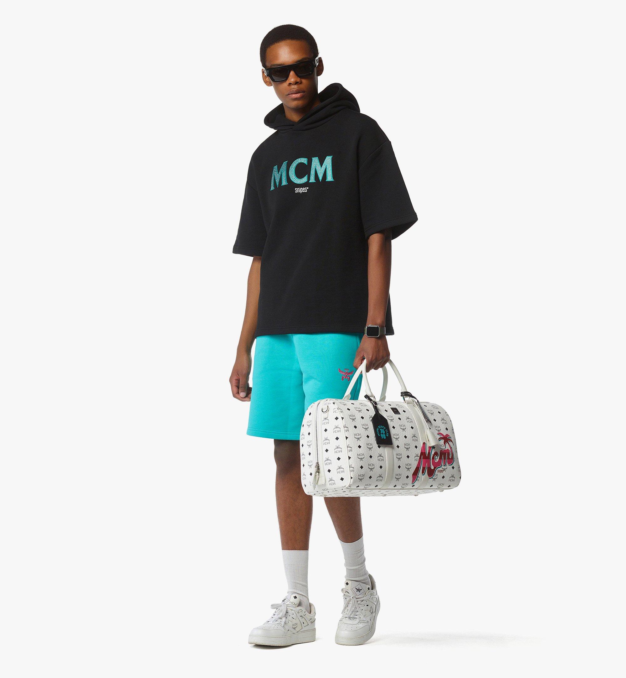 MCM MCM x SNIPES Ottomar Weekender Bag in Visetos White MMVFSUP02WT001 Alternate View 4