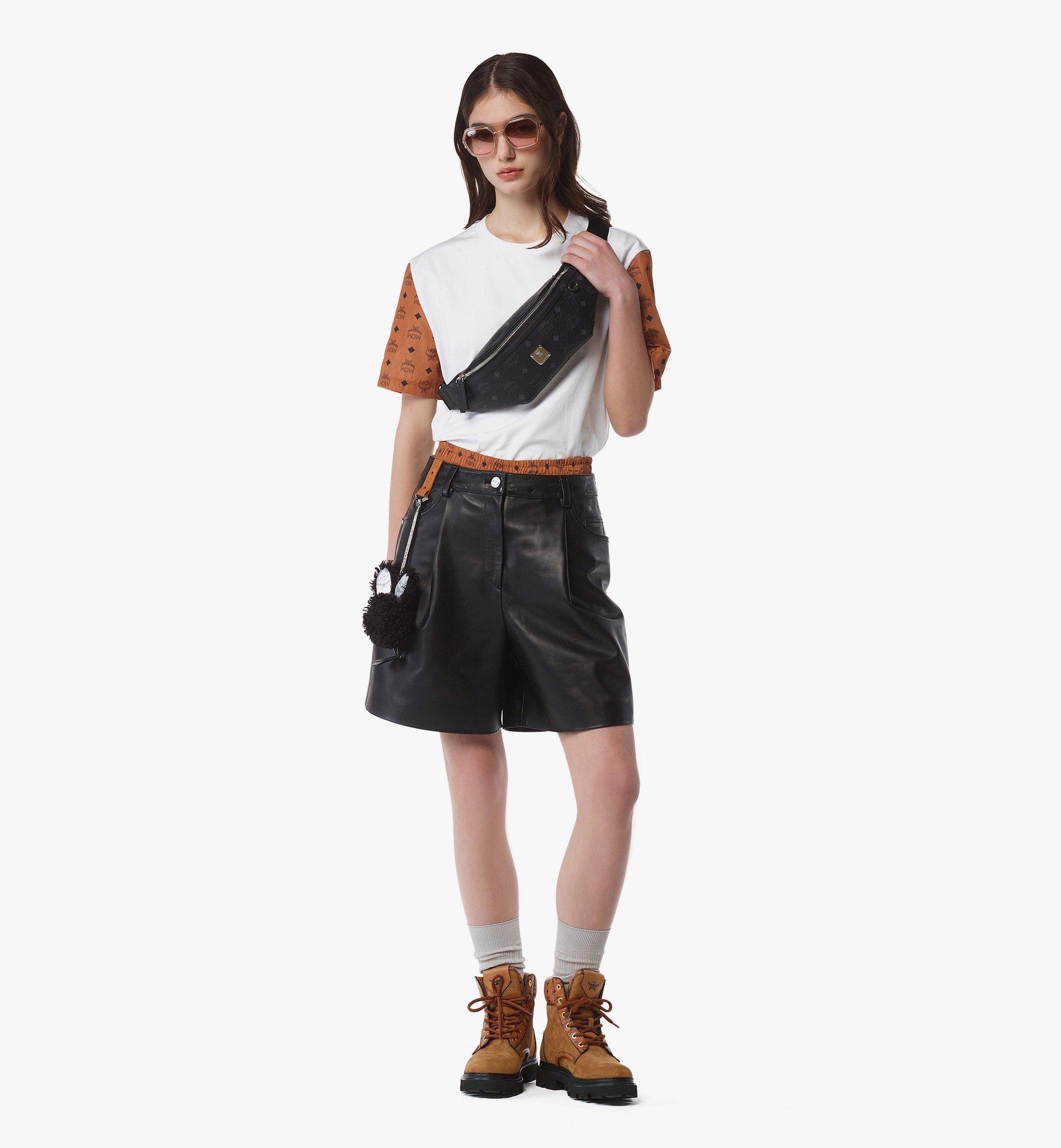 MCM Fursten Belt Bag in Visetos Black MMZAAFI01BK001 Alternate View 4