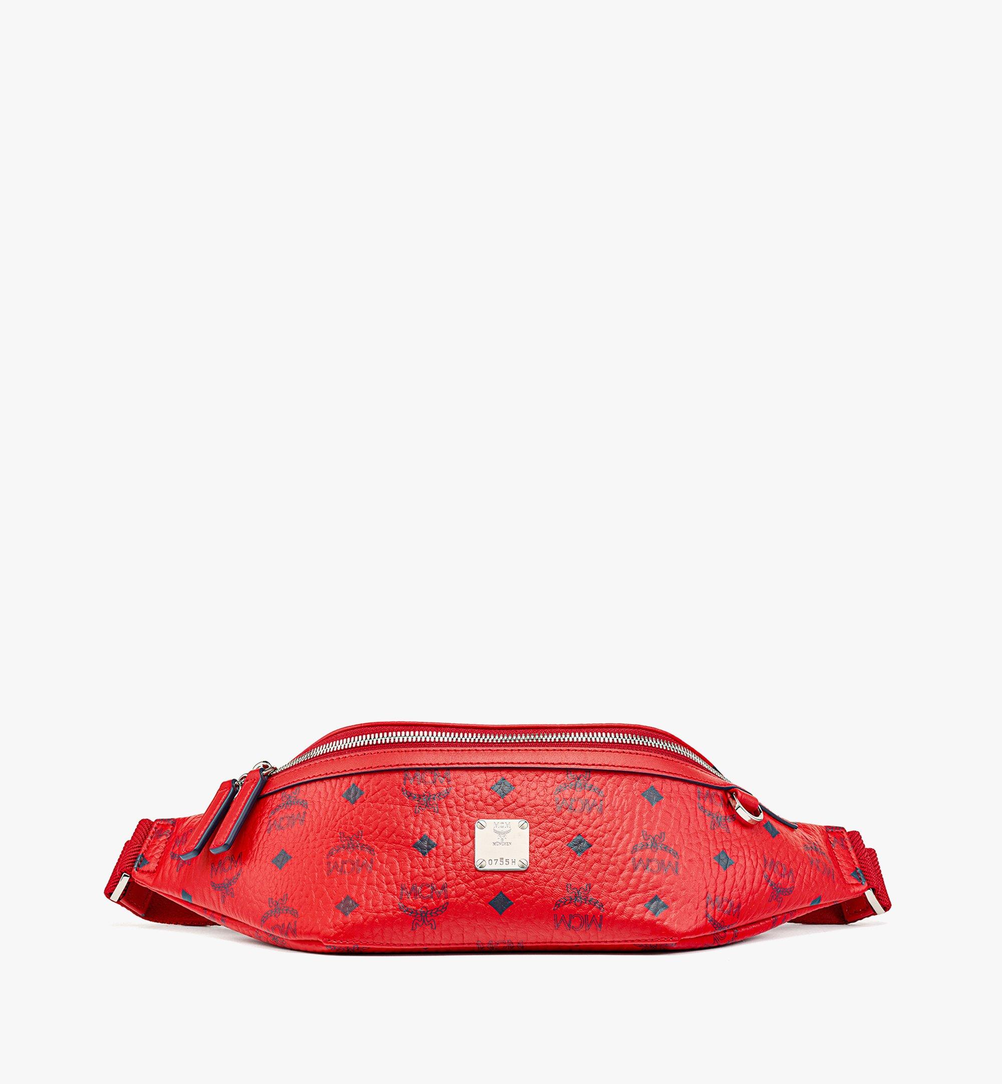 Pink mcm fanny pack sale